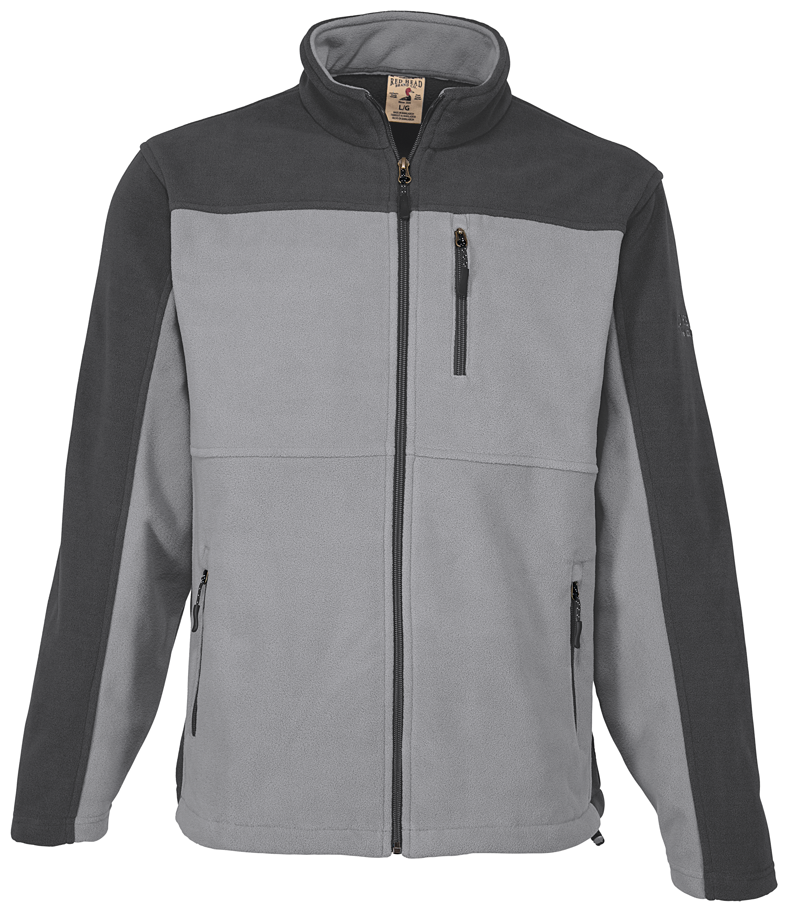 RedHead Fleece Jacket for Men - Asphalt/Sharkskin - XL