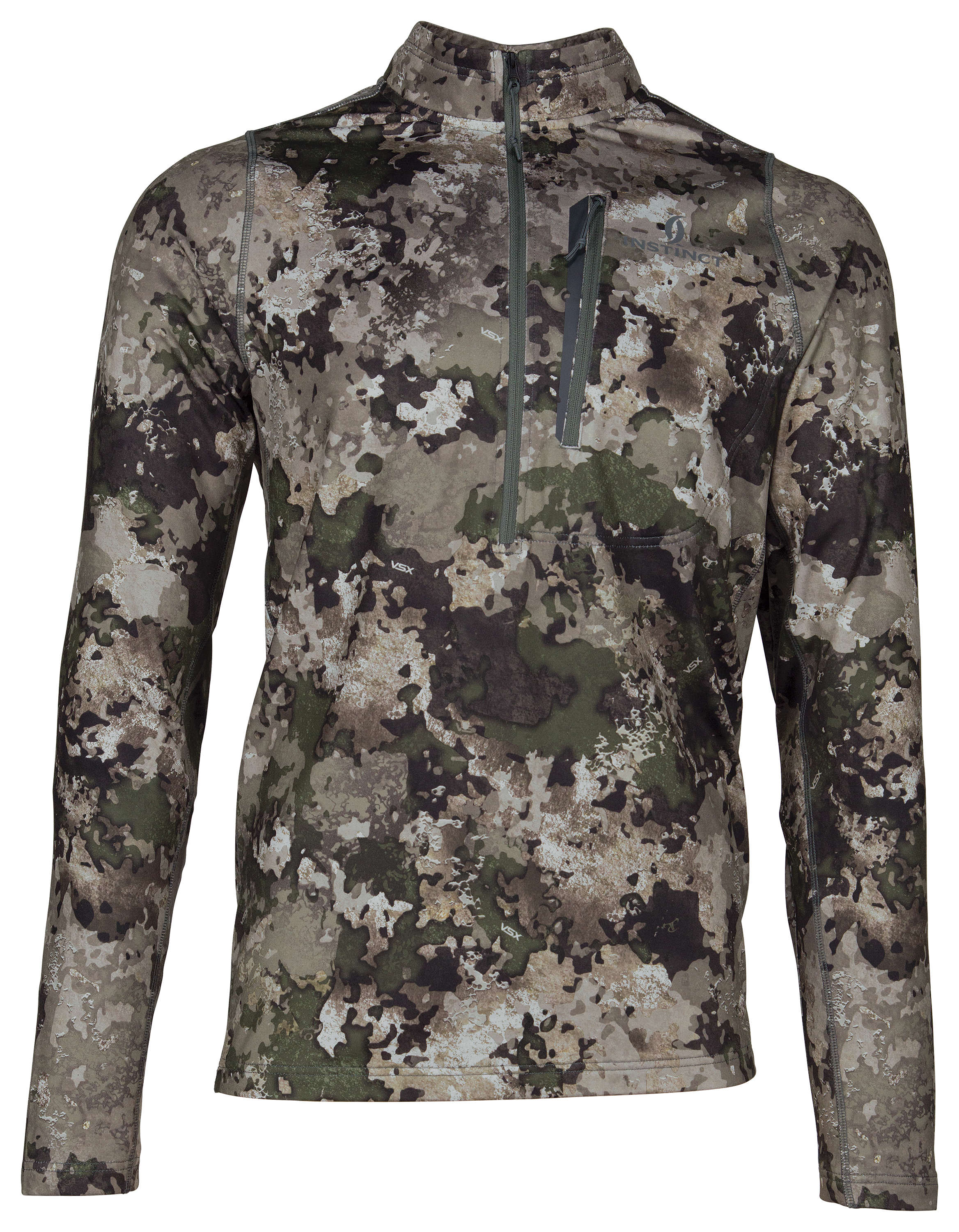 Cabelas Instinct Active Quarter-Zip Top for Men - TrueTimber VSX - L - 100792629-2863956 - Hunting Clothing When its time for muscle memory to kick in, you ne sku 100792629-2863956