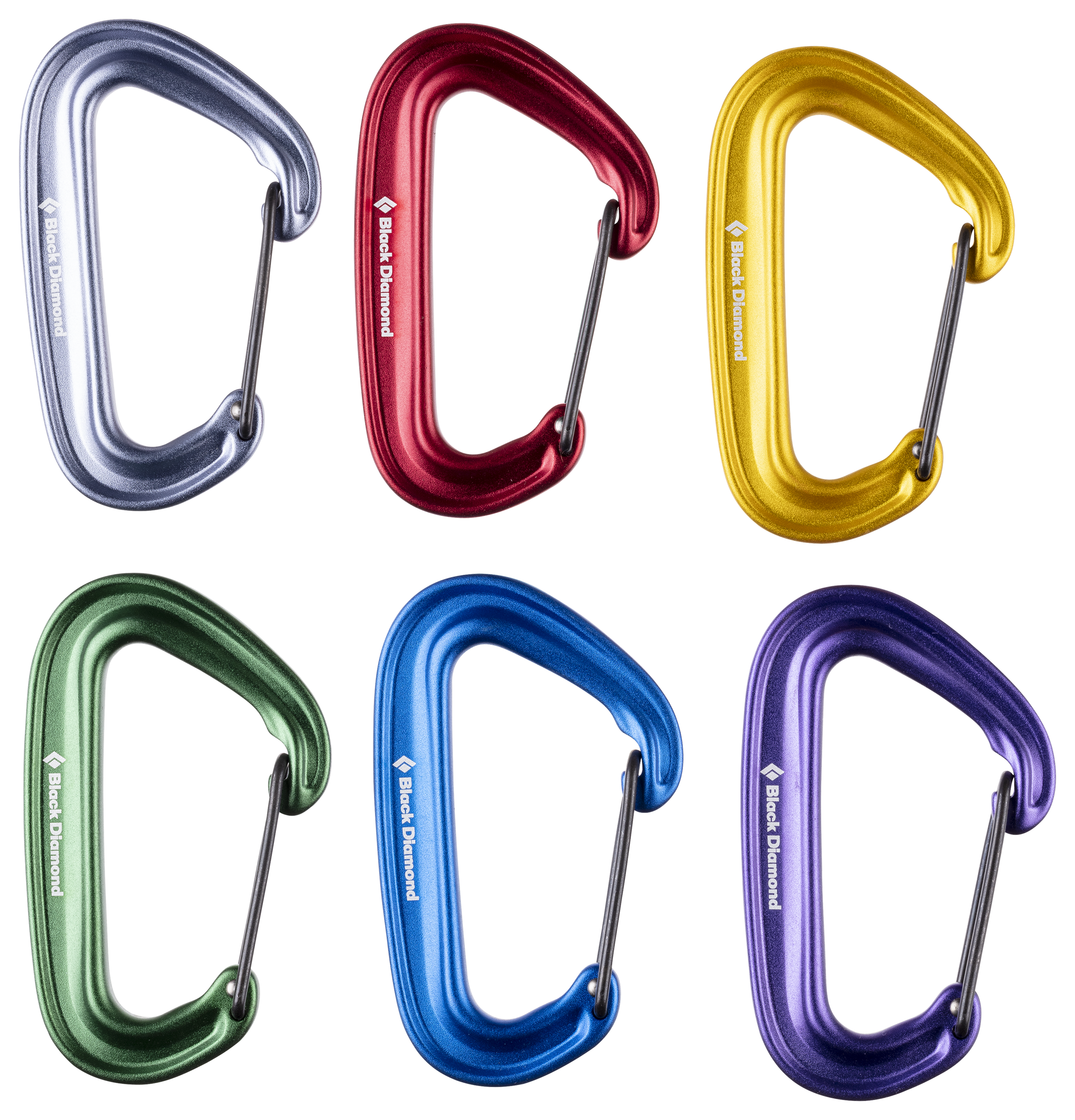 Black Diamond MiniWire Carabiner - Assorted - 100792783-2864123 - Camping and Hiking Engineered for the light and fast climber thats co sku 100792783-2864123