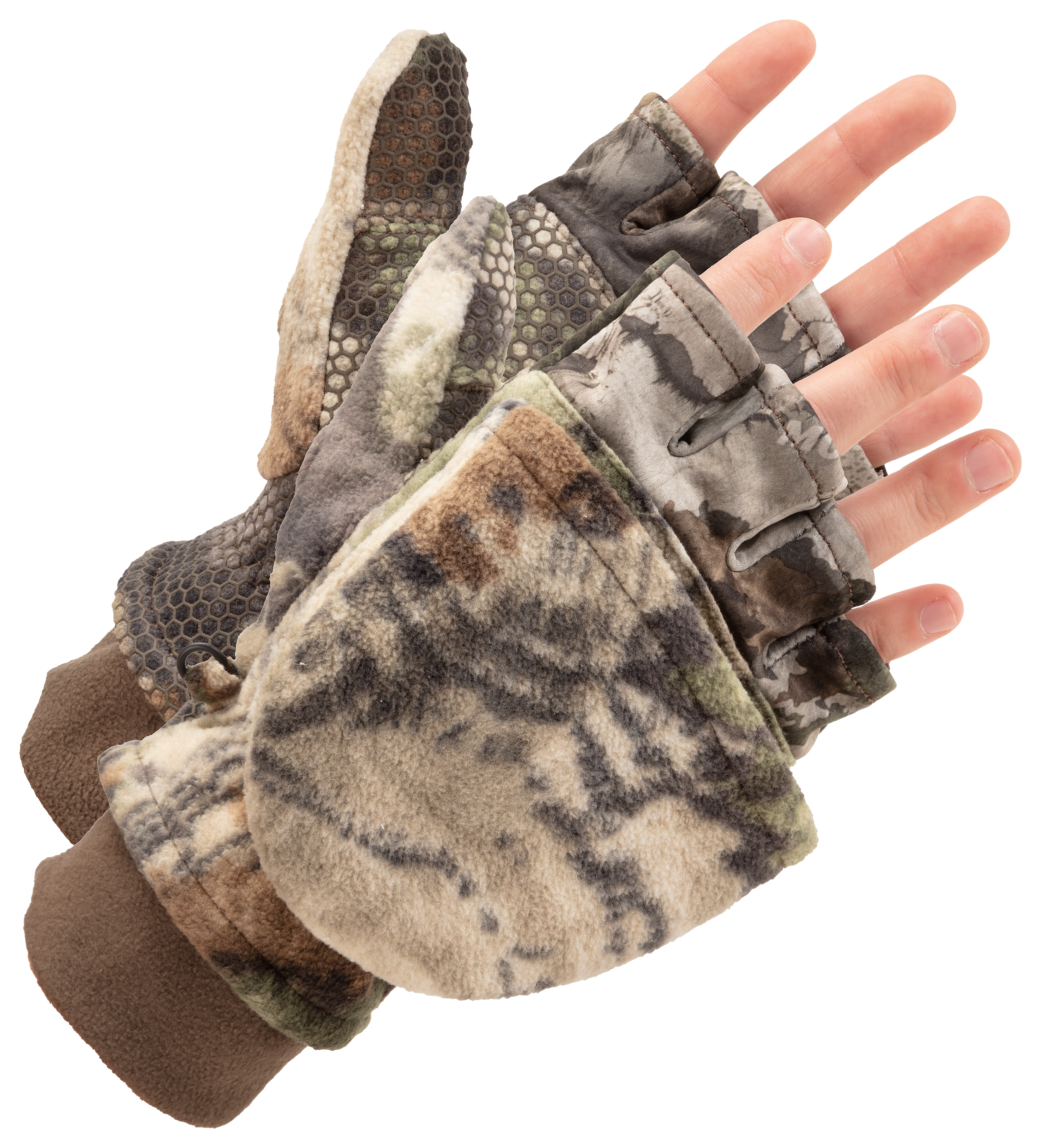 Image of ScentLok Fleece Pop-Top Gloves for Men