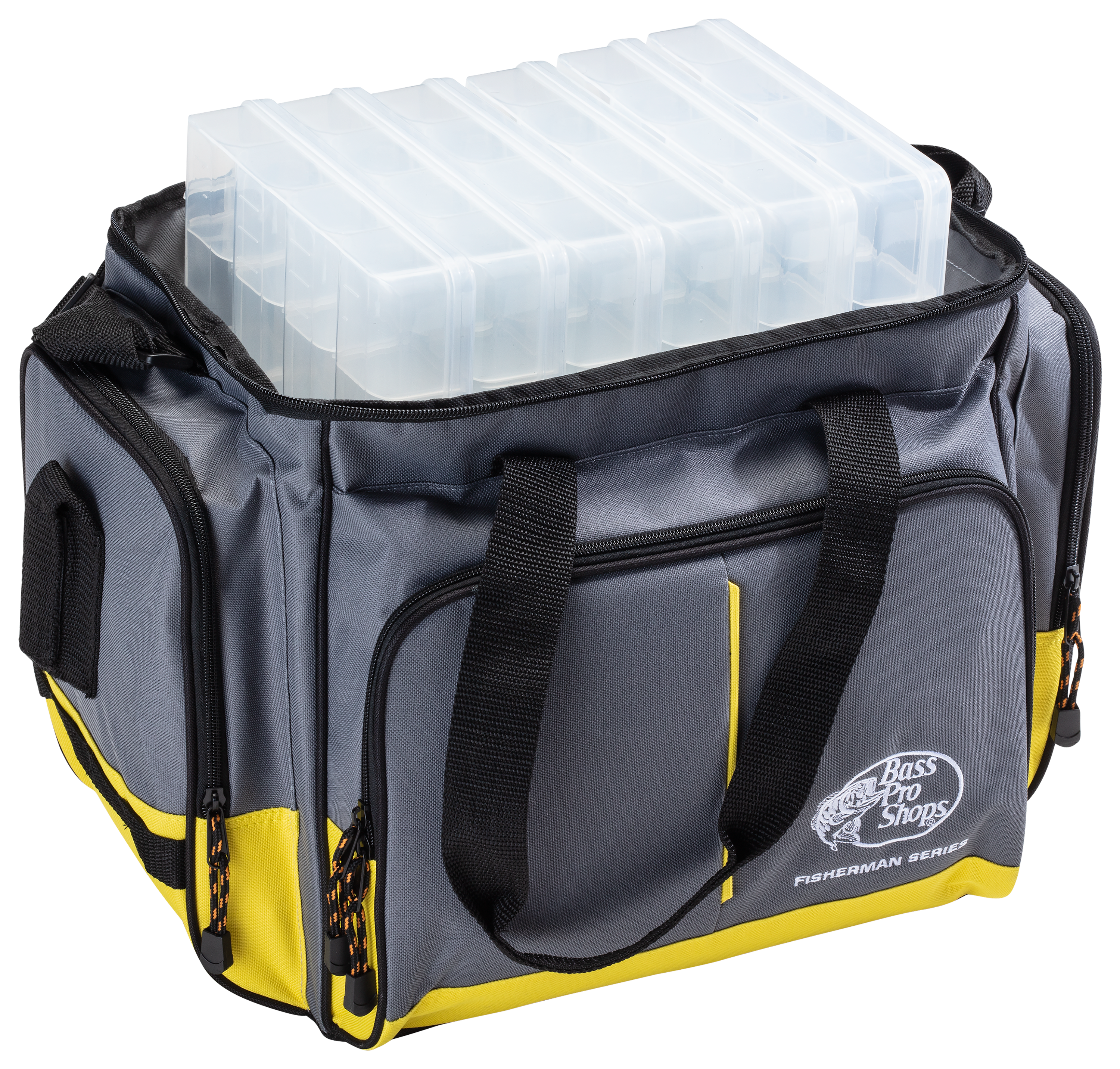 Fishing Tackle Bag Waterproof Lure Pockets Storage 4 Plastic Box Shoulder  Strap