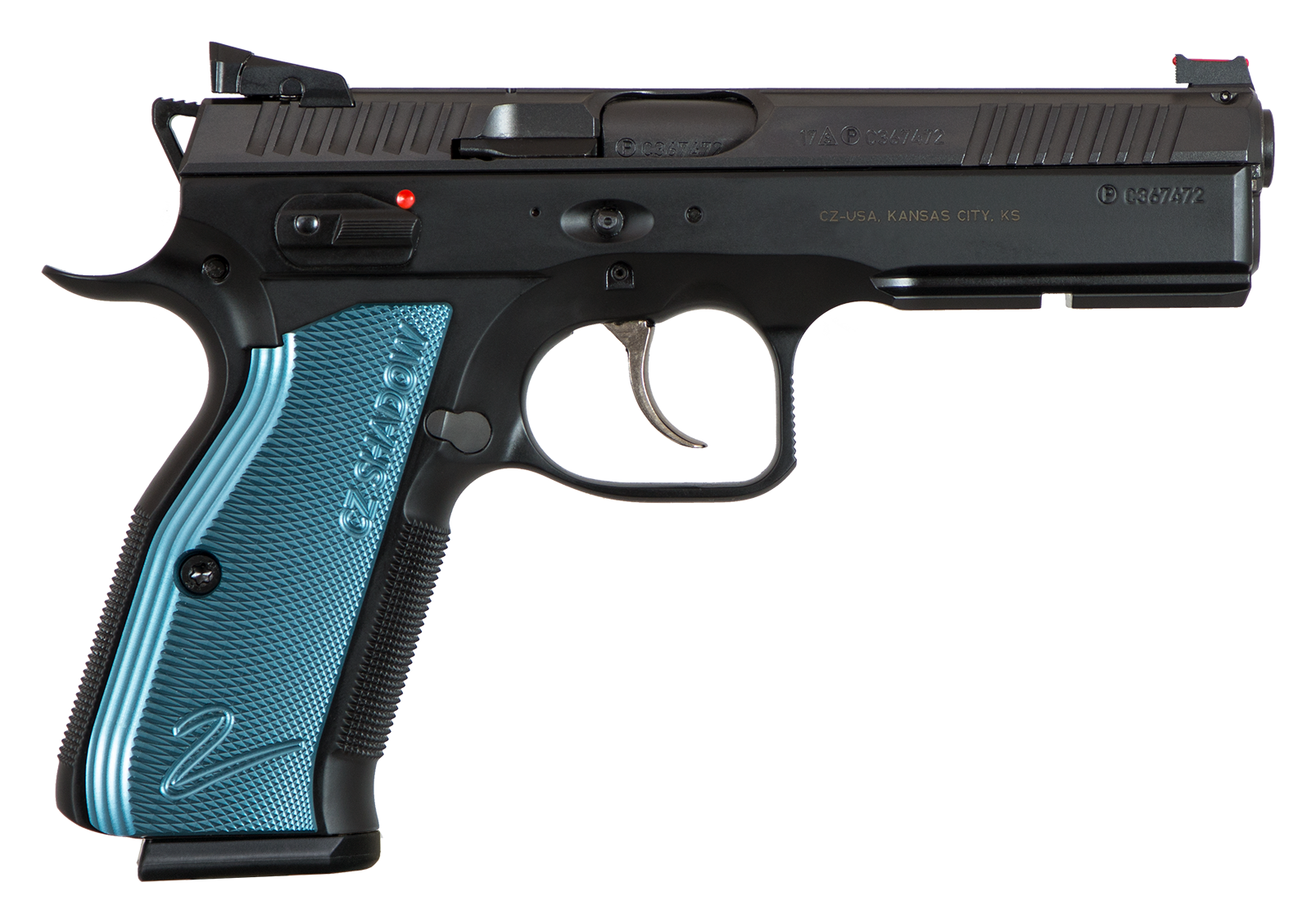 CZ Shadow 2 Black and Blue SemiAuto Pistol  9mm