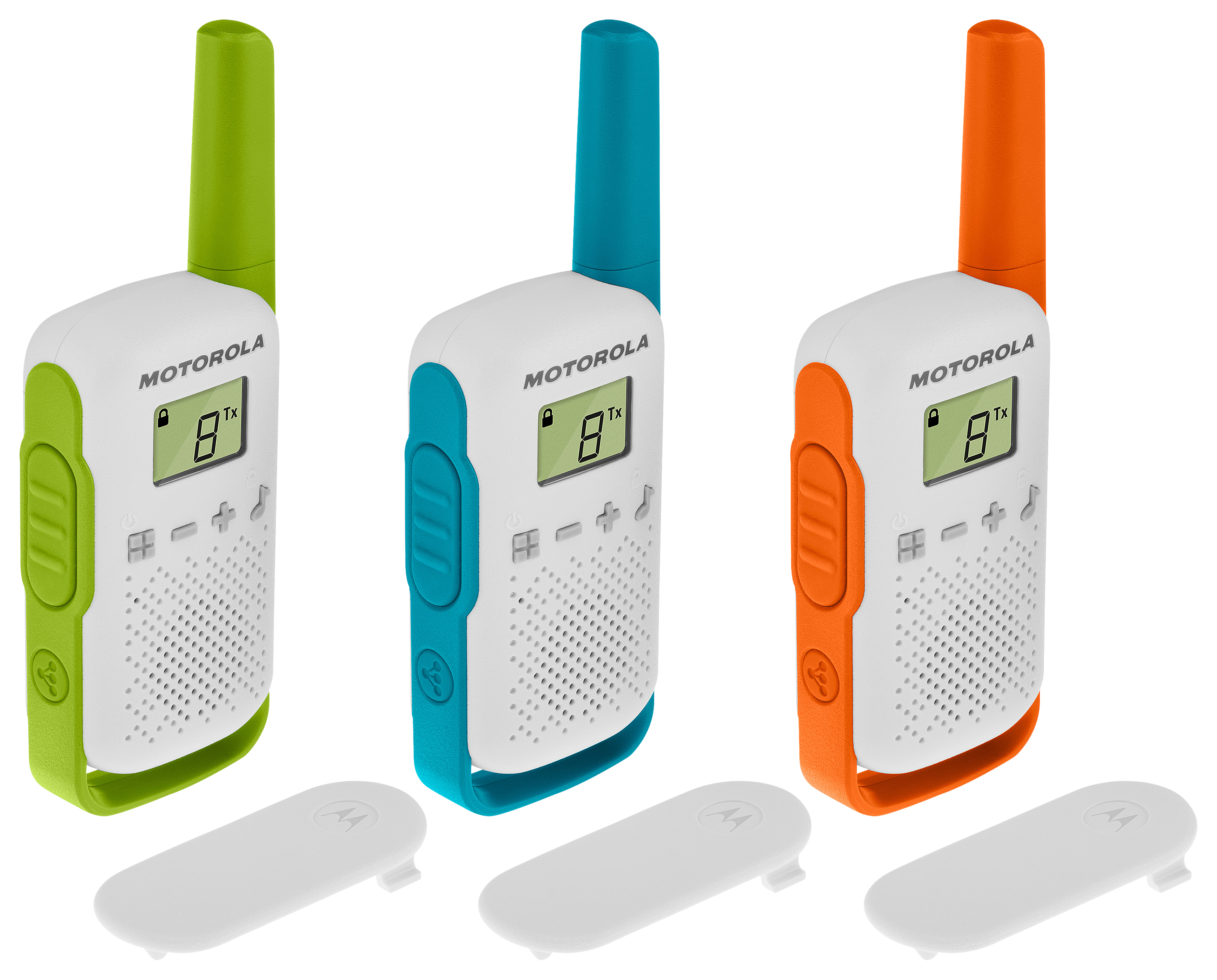Motorola Talkabout T110 2-Way Radios - White - 3-Pack