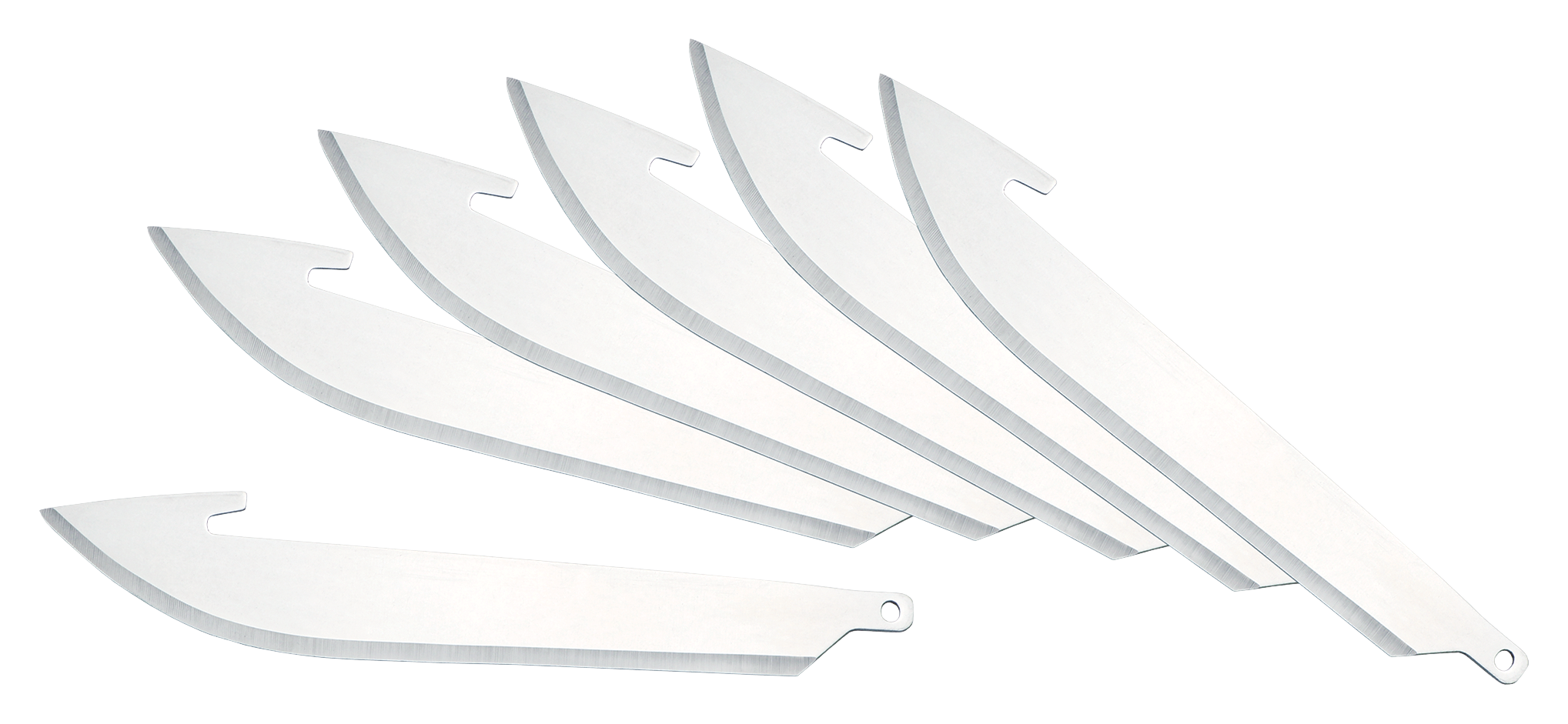Outdoor Edge RazorSafe Drop Point Knife Replacement Blades - Stainless Steel - 3 0   - 6 Pack