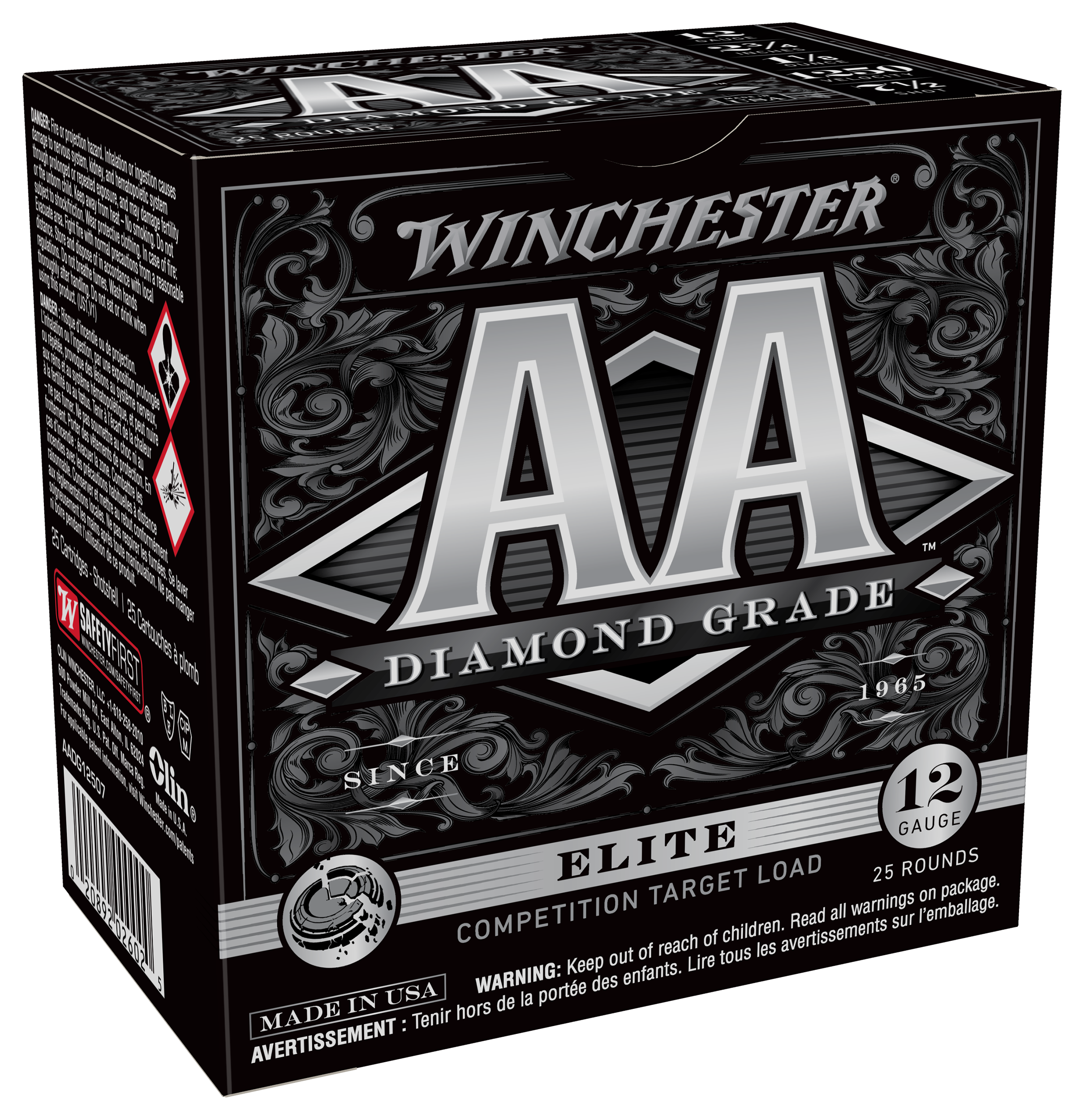 Winchester AA Diamond Grade Shotshells - 1 oz. - #7.5 Shot - 25 Rounds