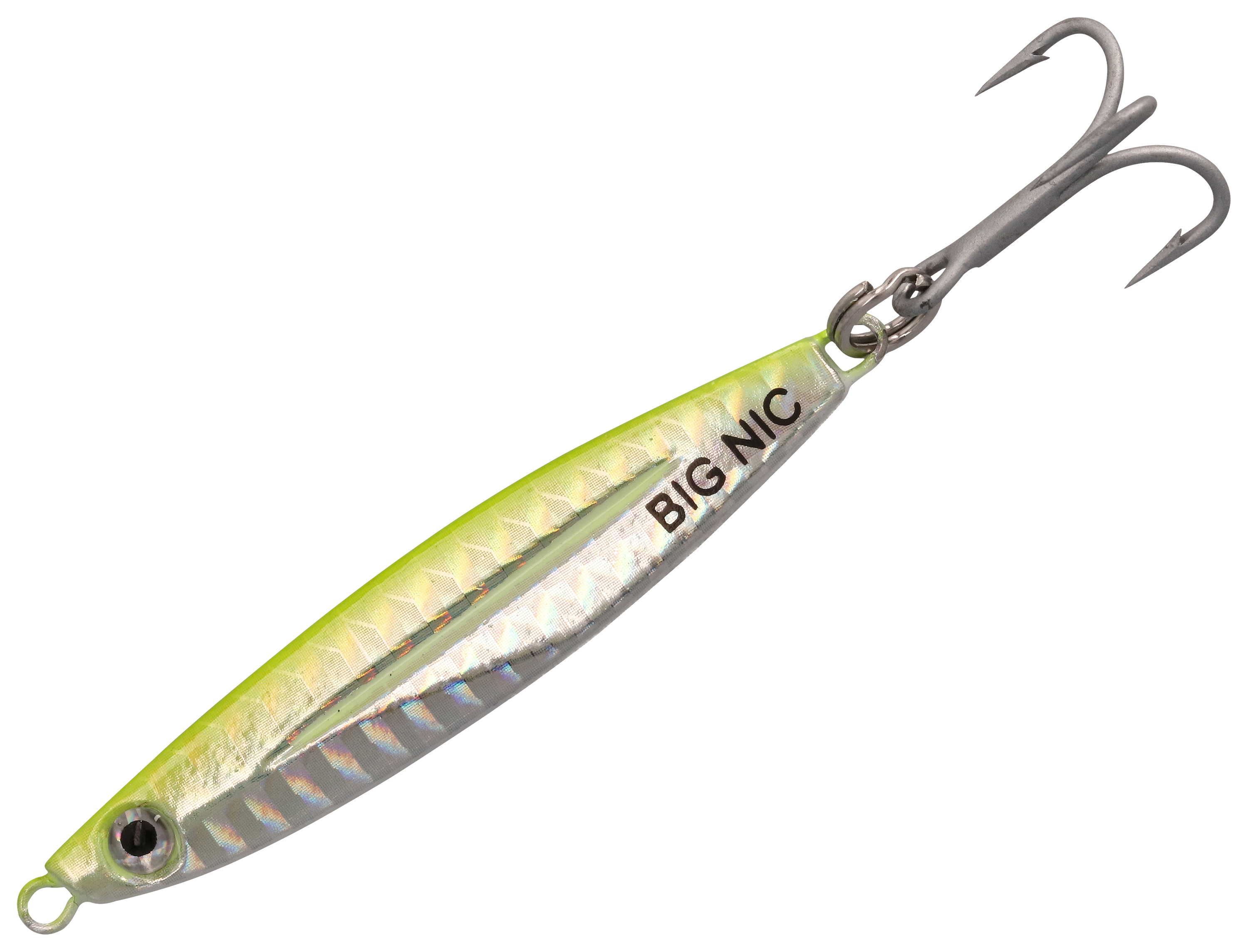 Image of Big Nic Fishing Spanish Candy Jig - Bone/Glow Belly - 3/4 oz.