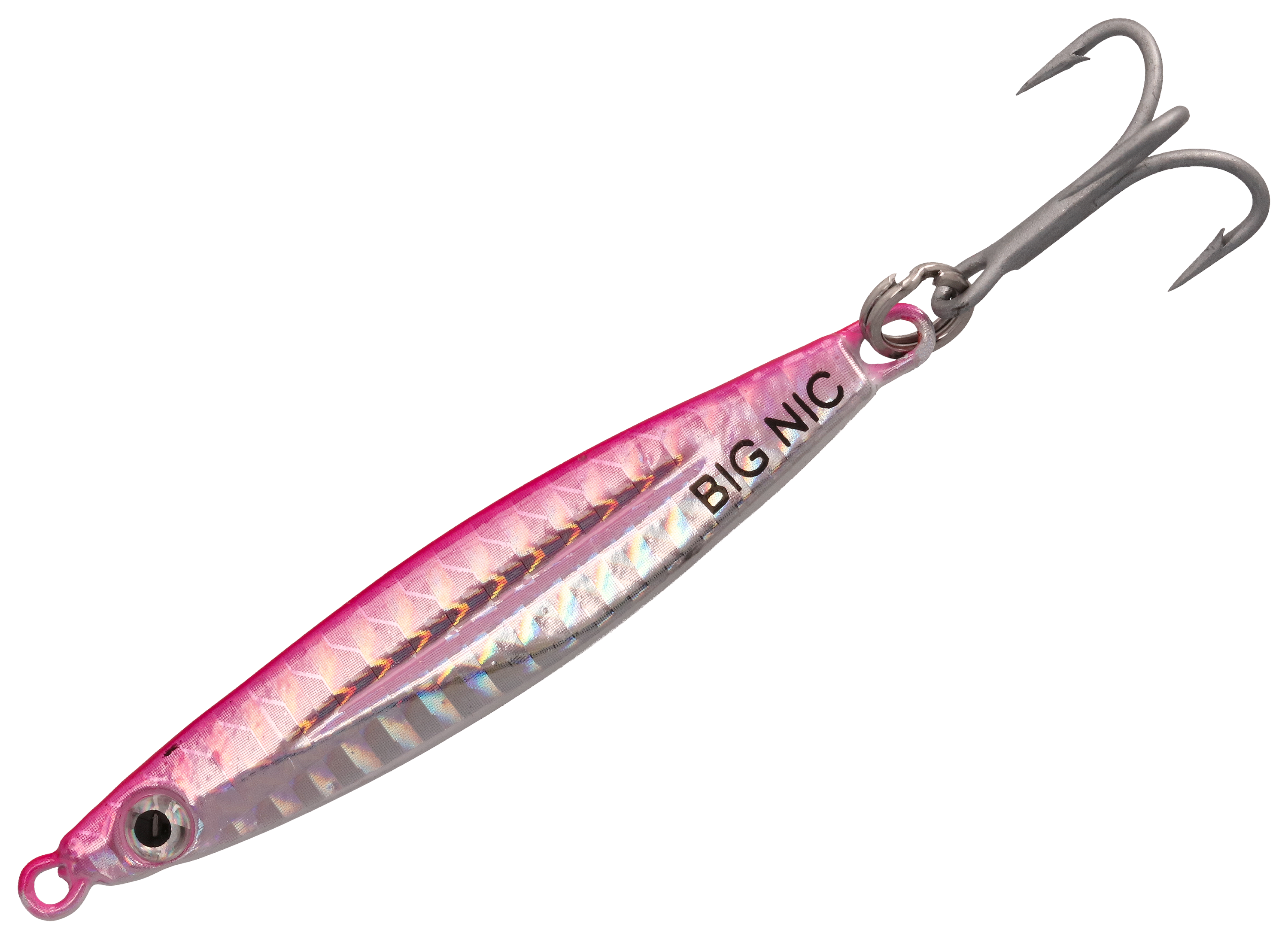 Image of Big Nic Fishing Spanish Candy Jig - Pink/Glow Belly - 3/4 oz.