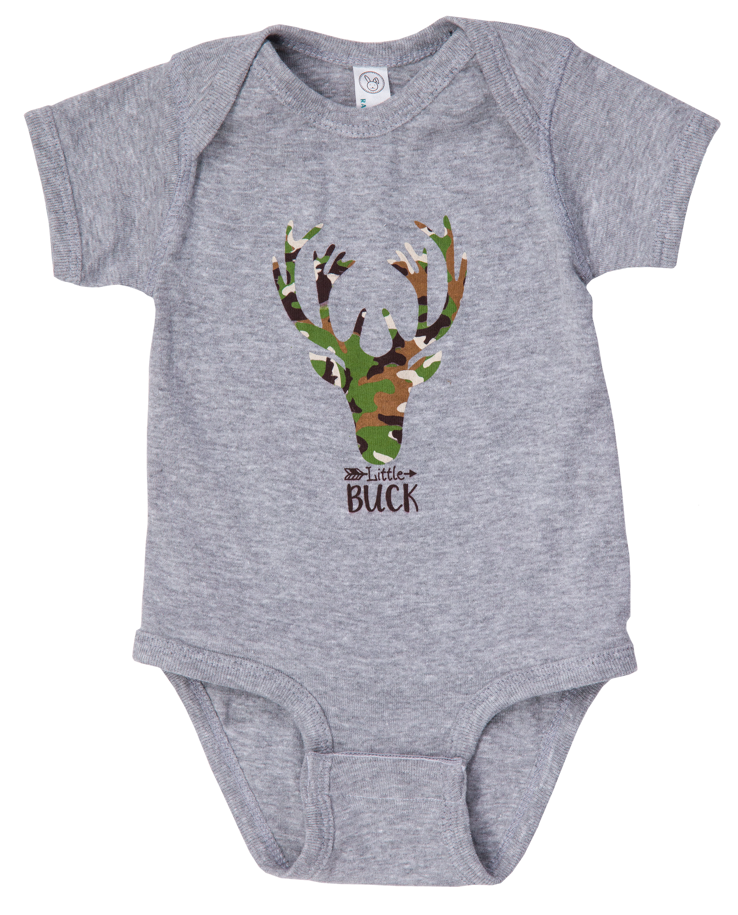 BASS PRO SHOPS Little Camo Buck Short-Sleeve Bodysuit for Babies