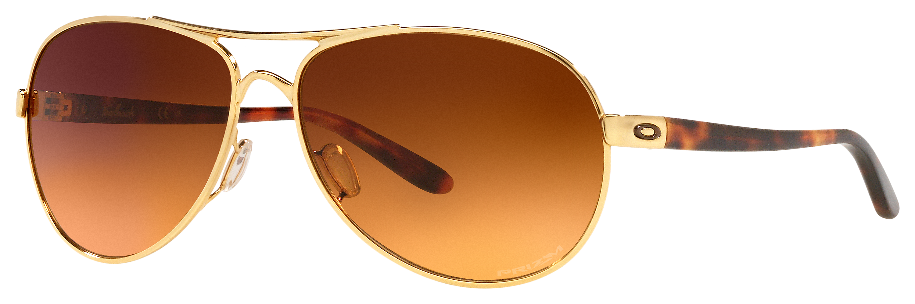 Image of Oakley Feedback OO4079 Prizm Bronze Gradient Sunglasses for Ladies