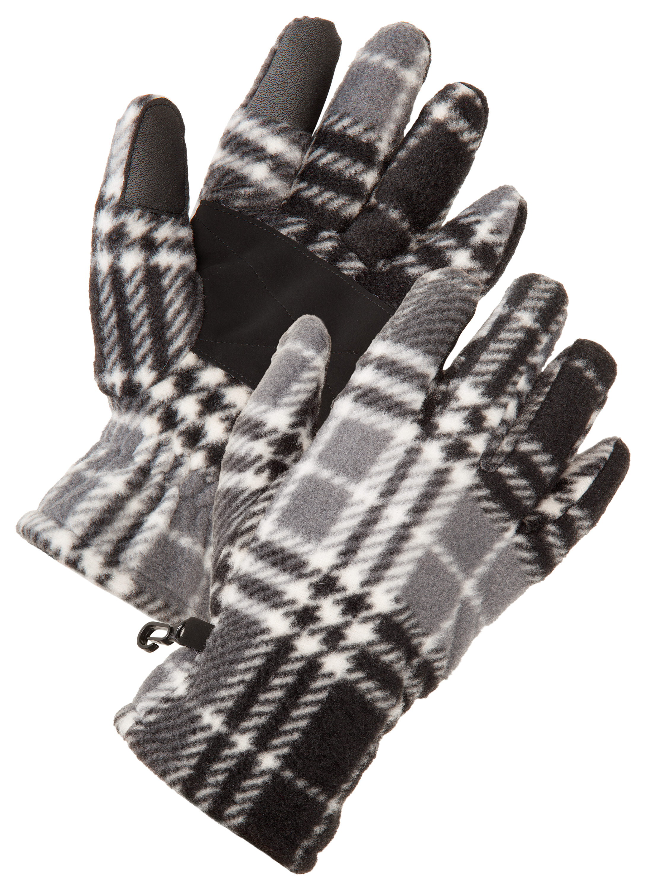 Image of Natural Reflections Plaid Fleece Gloves for Ladies - S/M