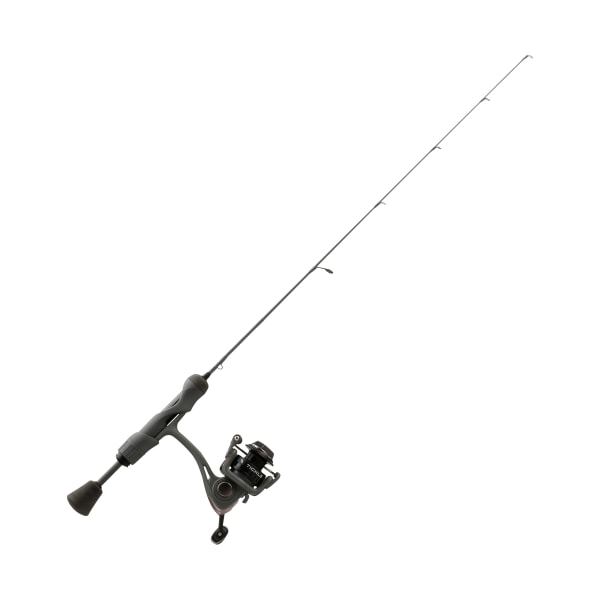 13 Fishing Wicked Stealth Edition Spinning Ice Combo - 28    - Medium Light