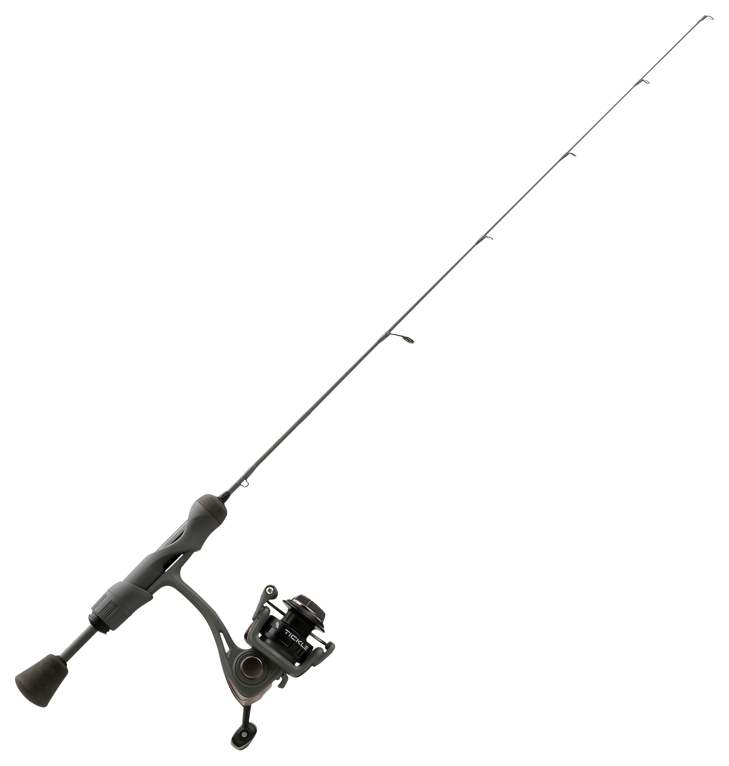 13 Fishing Wicked Stealth Edition Spinning Ice Combo - 28″ - Medium Light