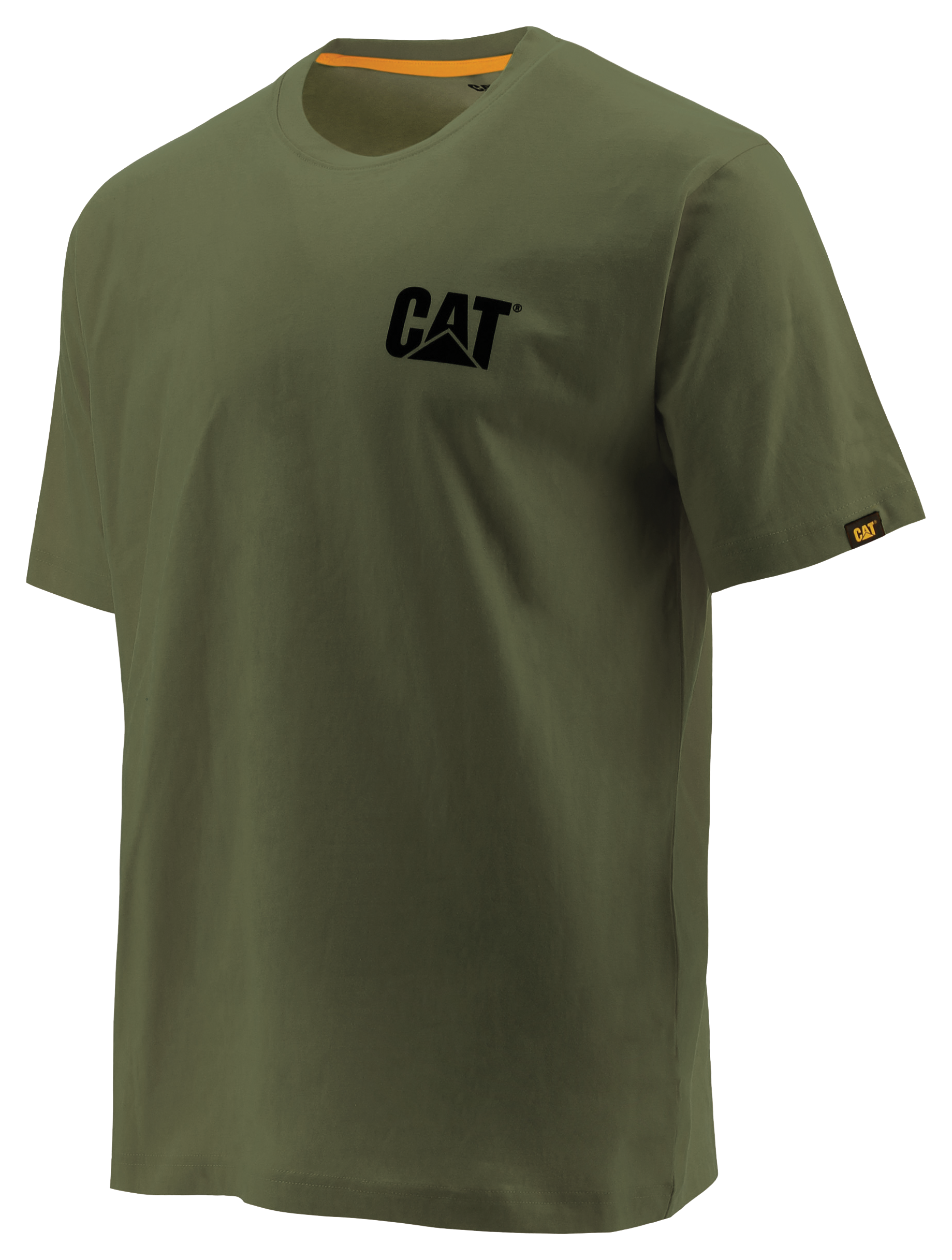 Image of CAT Workwear Trademark Short-Sleeve T-Shirt for Men - Chive
