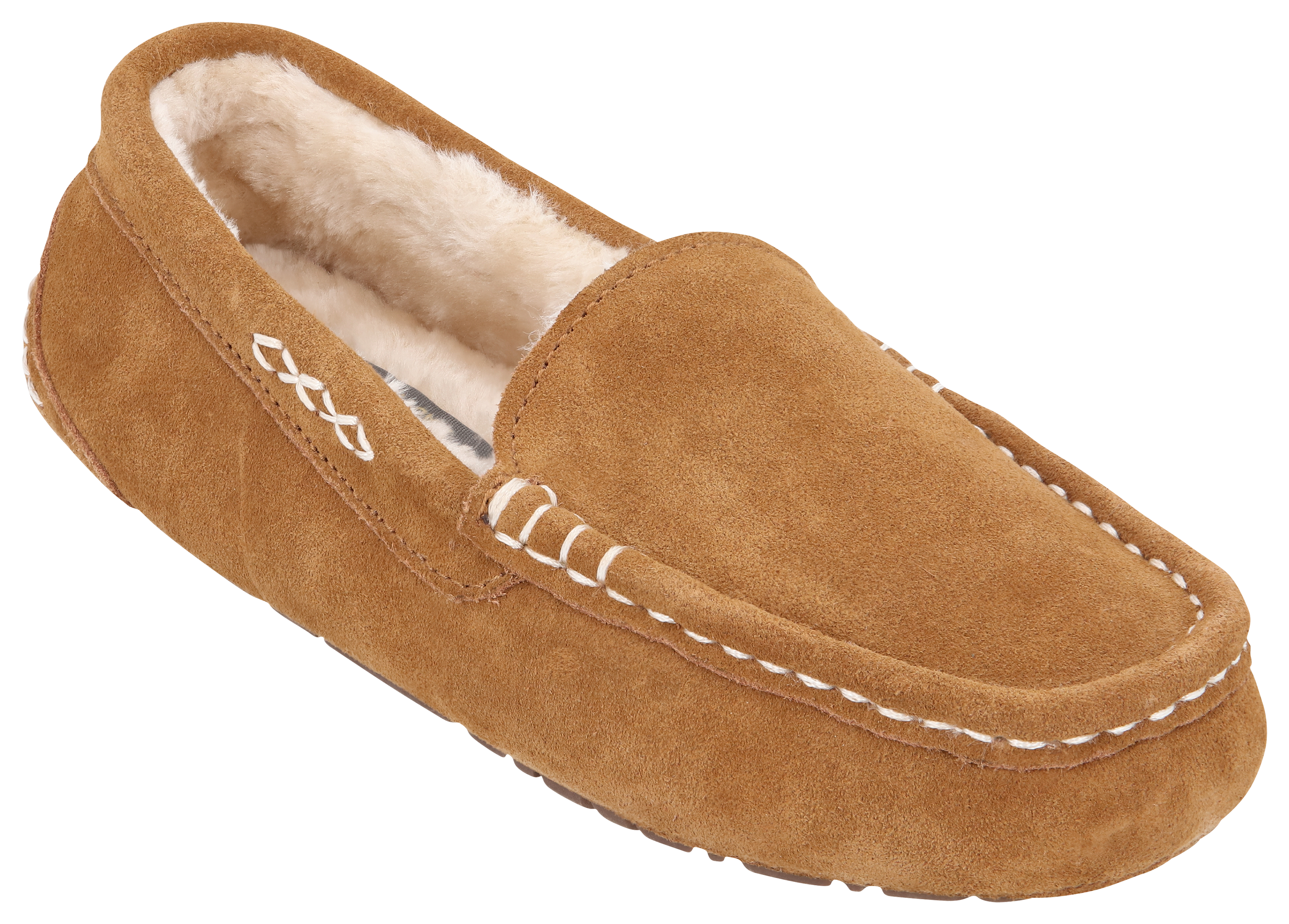 NATURAL REFLECTIONS Ellie II Suede Moc Slippers for Ladies