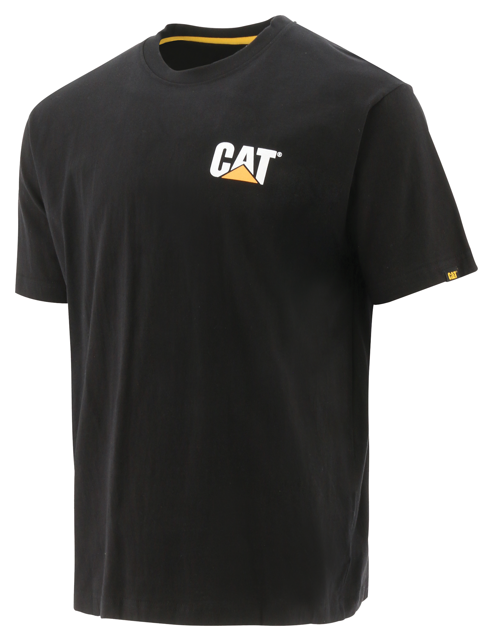 Image of CAT Workwear Trademark Short-Sleeve T-Shirt for Men - Black - 2XLT