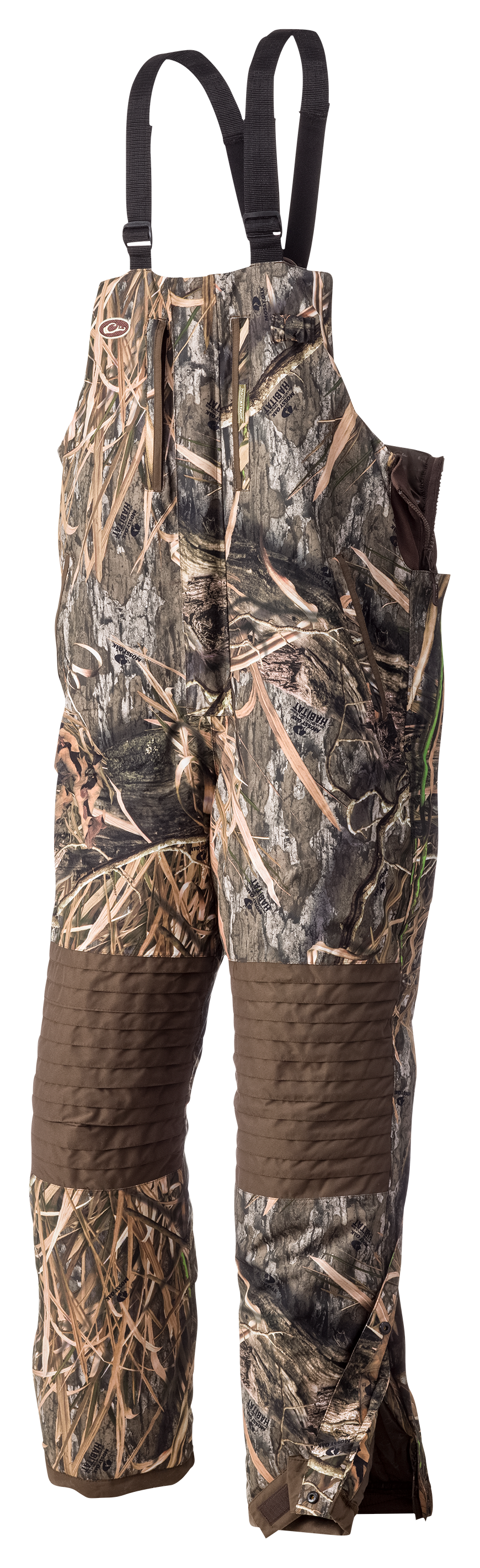 Image of Drake Waterfowl Systems LST 2.0 Insulated Bibs for Men - Mossy Oak Shadow Grass Habitat - L