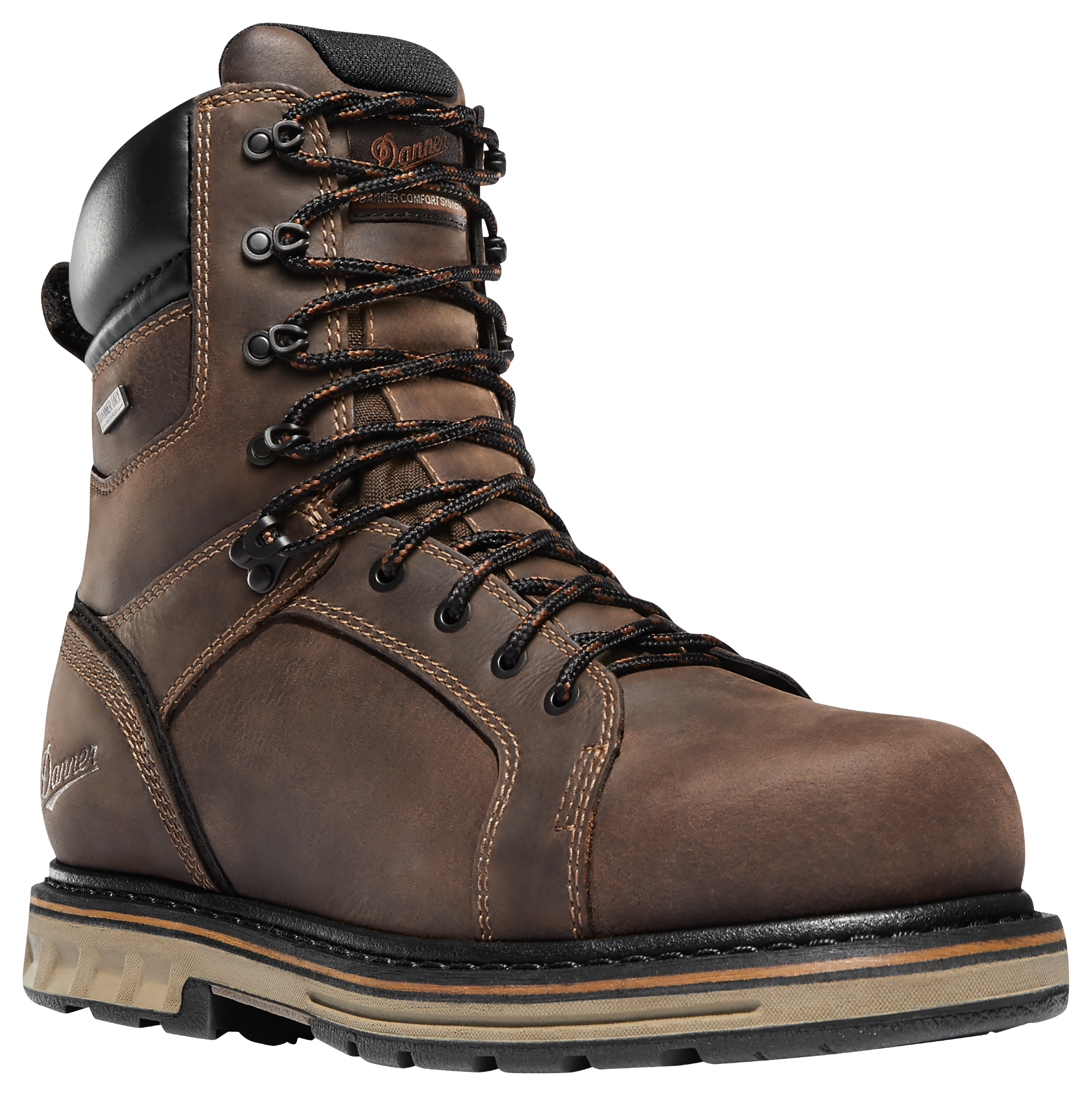 Danner Steel Yard Waterproof Steel Toe Work Boots for Men - Brown - 16M