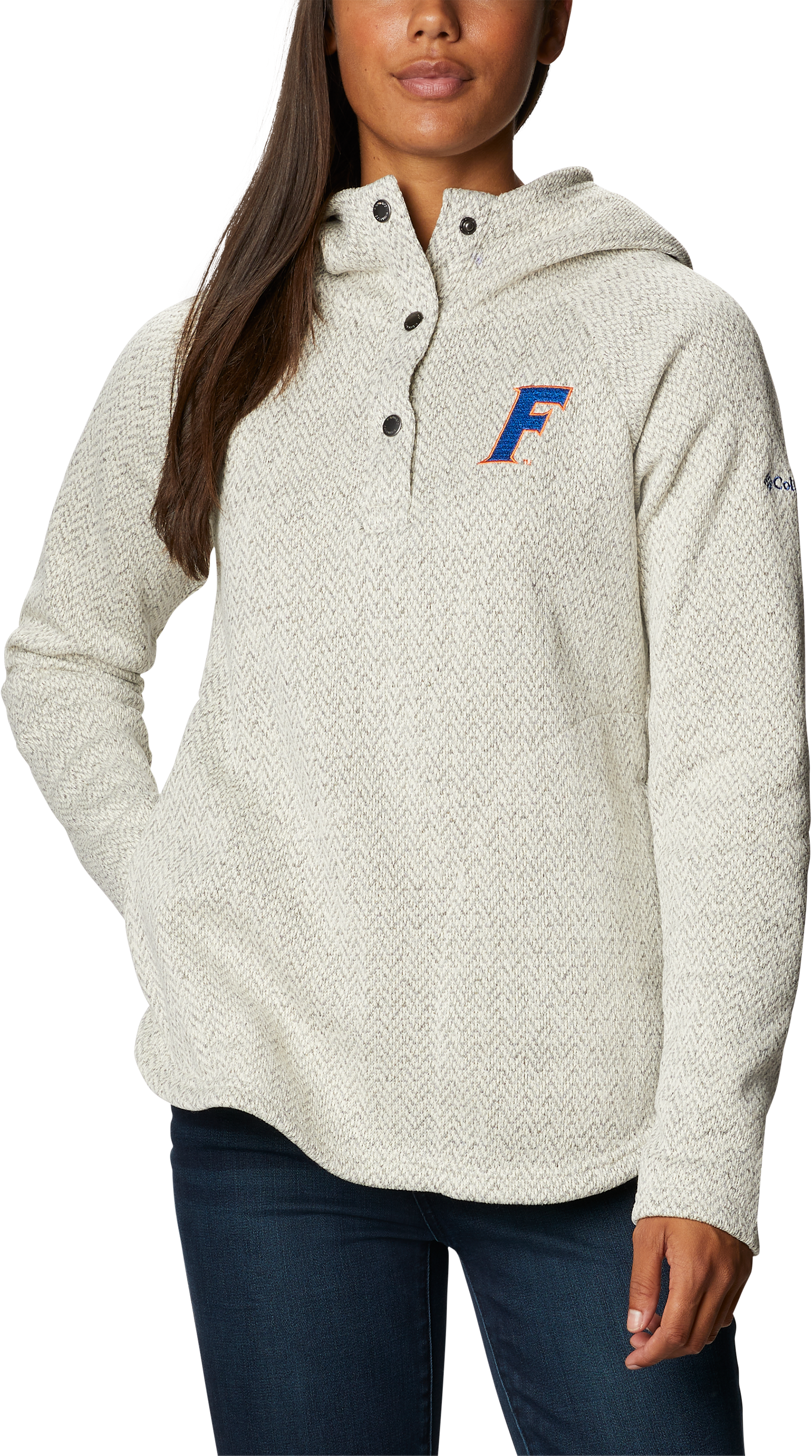 Columbia Collegiate Darling Days Long-Sleeve Pullover for Ladies - University of Florida/Chalk  - XL