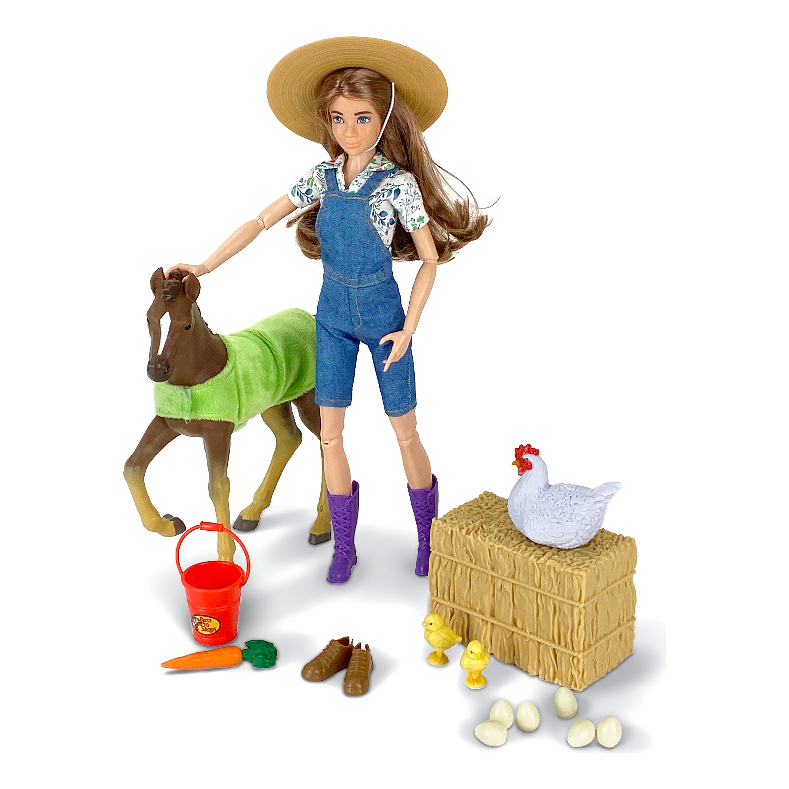 BASS PRO SHOPS Farm Doll Play Set for Kids