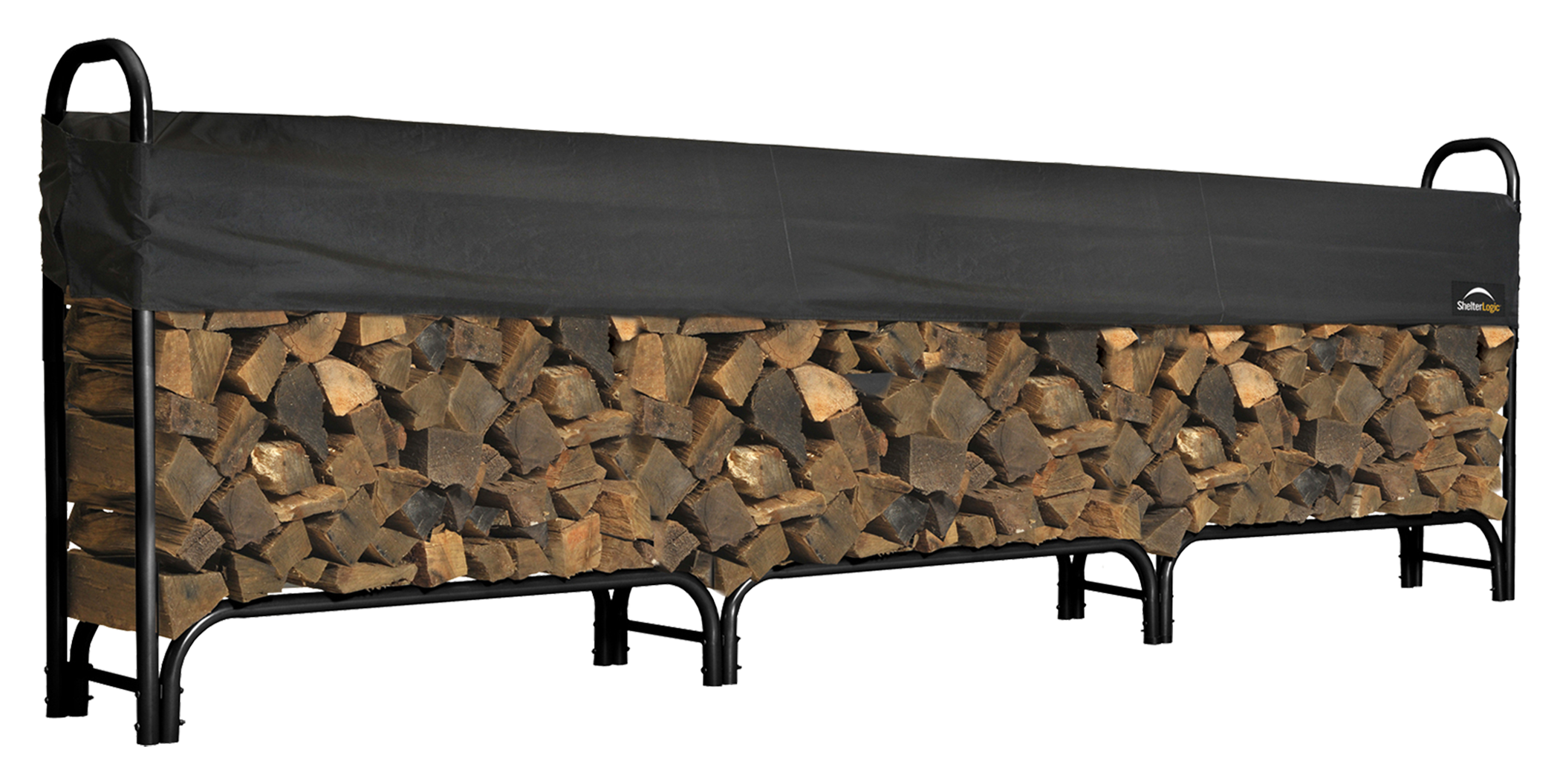 ShelterLogic Heavy-Duty Firewood Rack with Cover