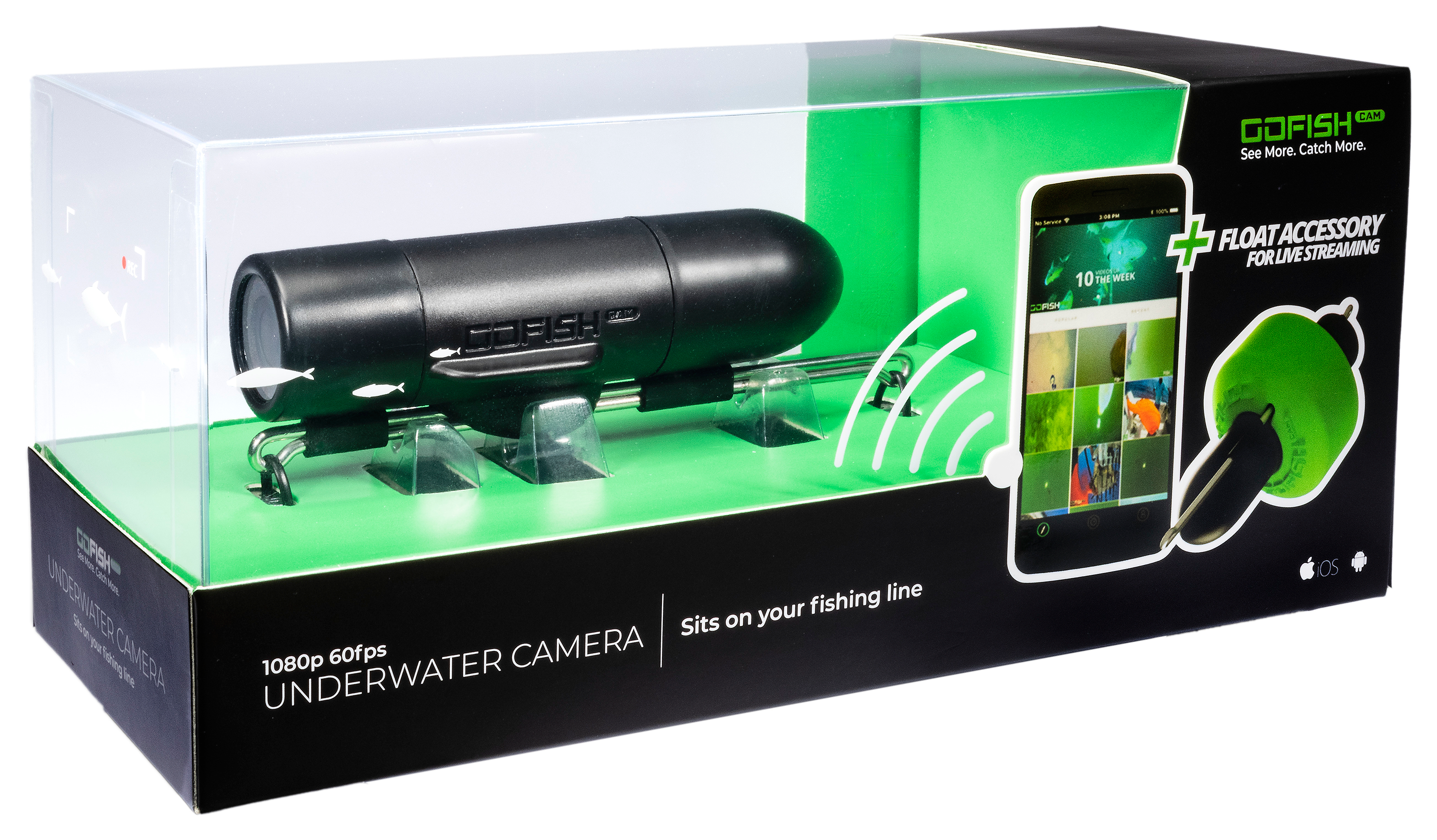 1080P Wireless Underwater Fishing Camera Wi-Fi Fish Finder Video