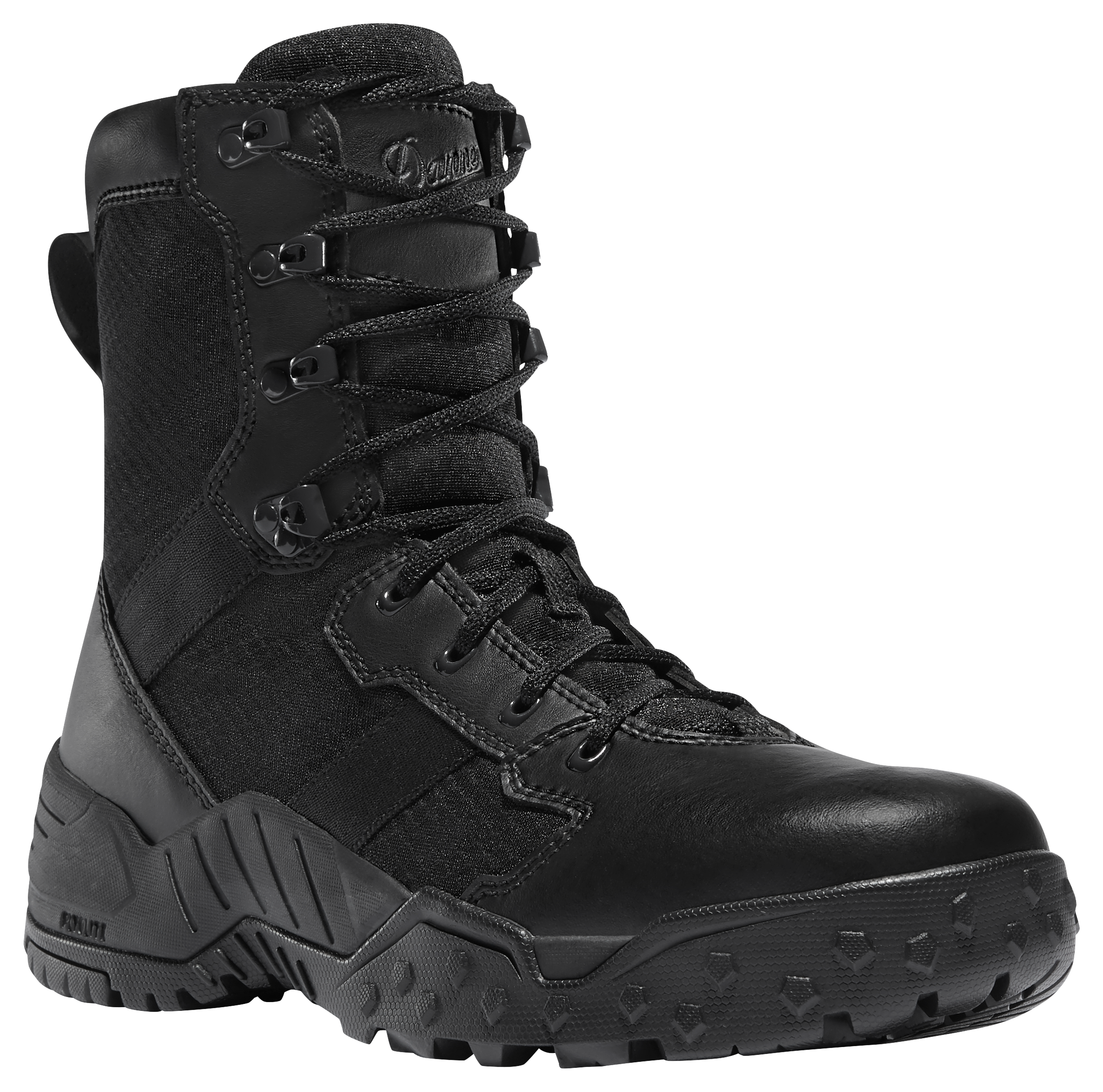 Image of "Danner 8"" Scorch Side-Zip Tactical Duty Boots for Men - Black - 14M"
