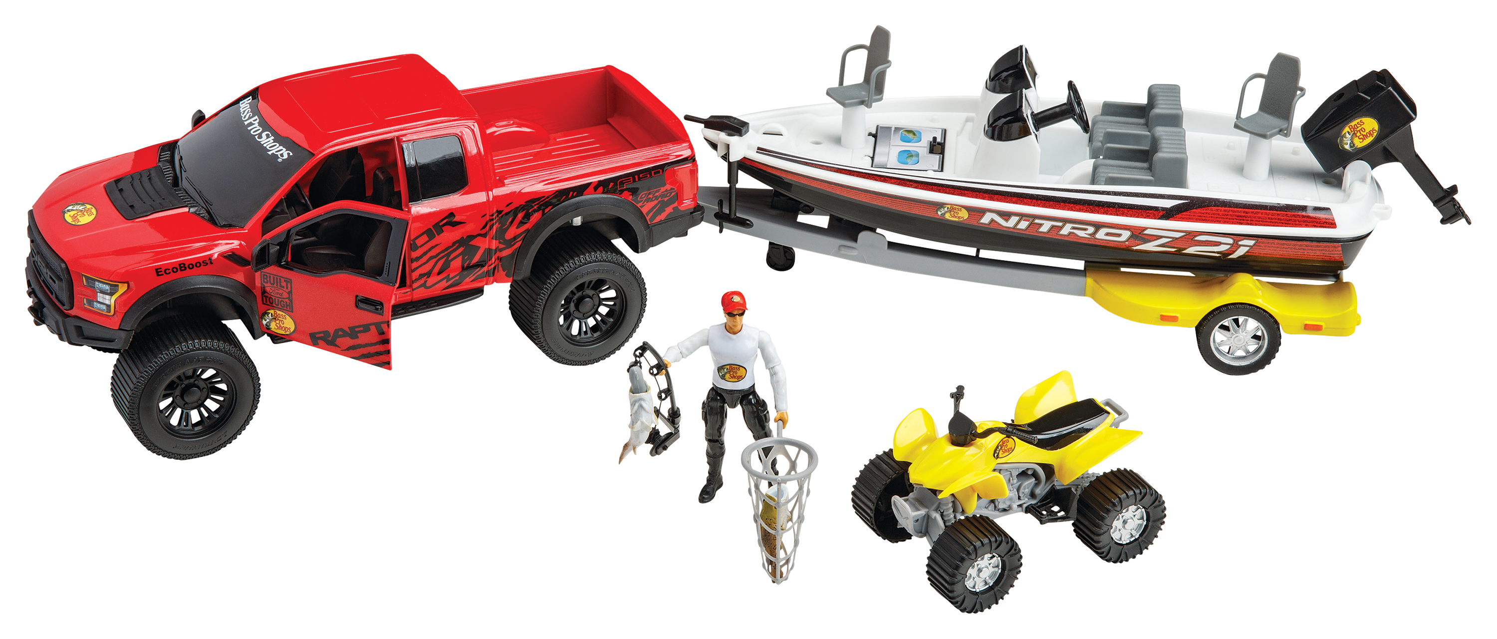 Bass Pro Shops Imagination Adventure Bass Boat and Ford Raptor