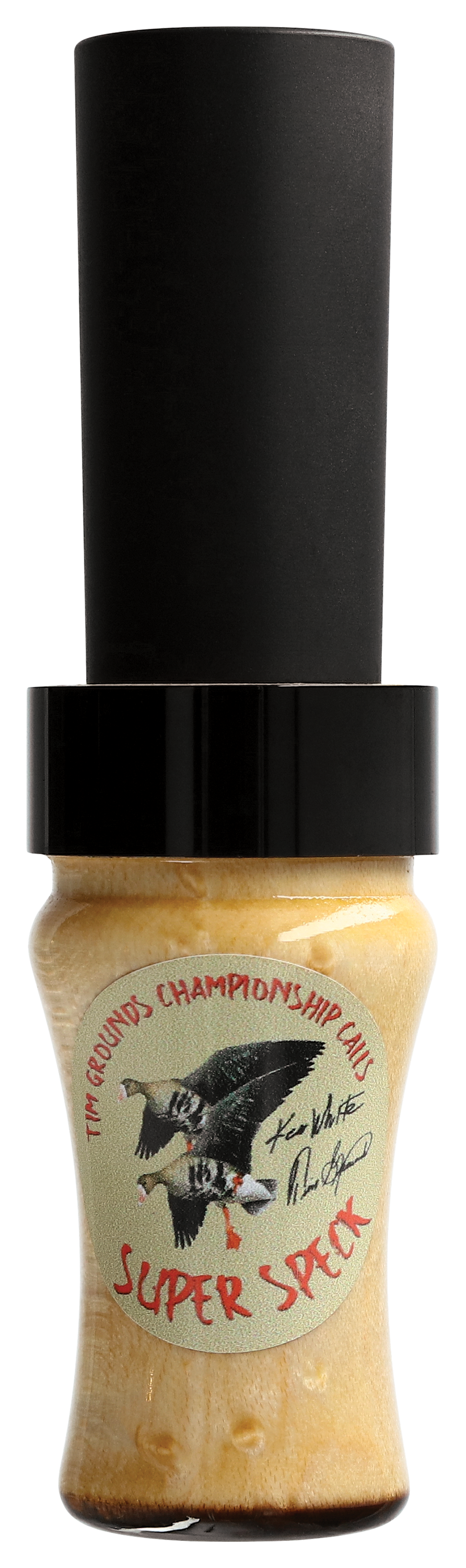 Image of Tim Grounds Championship Calls Super Speck Specklebelly Goose Call - Maple/Black