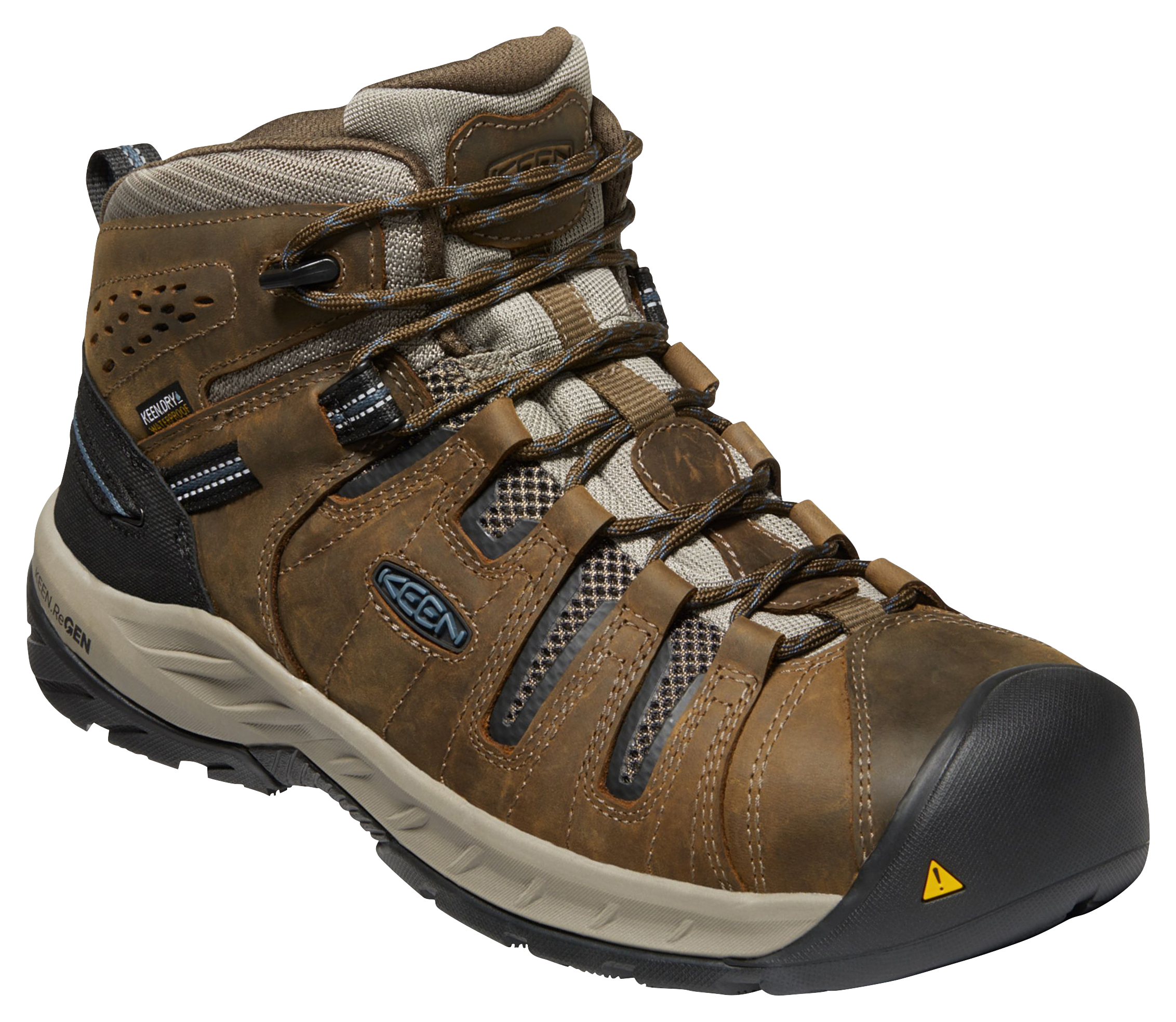 KEEN KEEN Flint II Waterproof Steel Toe Work Boots for Men - Cascade Brown - $170.00 at Bass Pro Shops