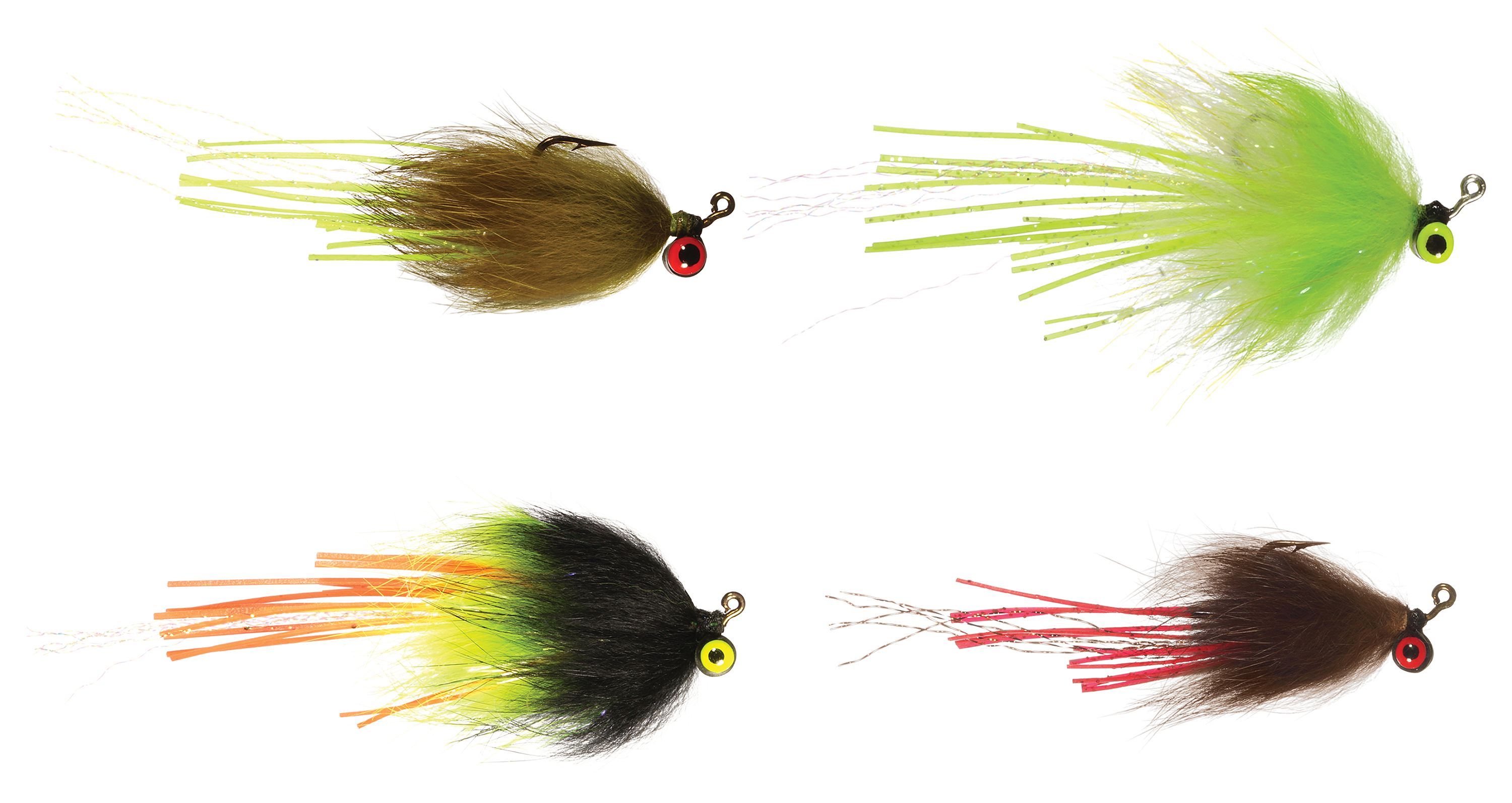 Rainy s Riendeau s Hairy Fodder Fly 4-Pack Assortment