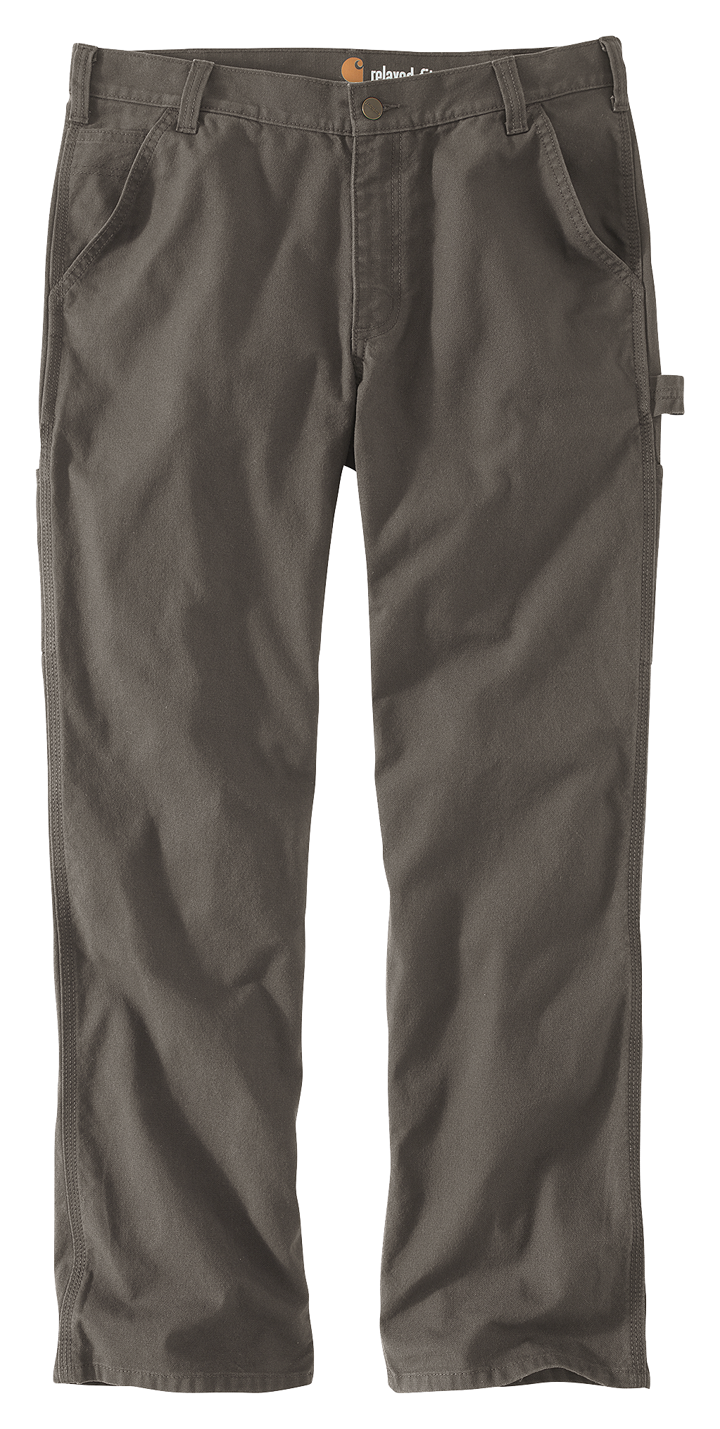 Image of Carhartt Relaxed Straight Rugged Flex Duck Dungarees for Men - Tarmac