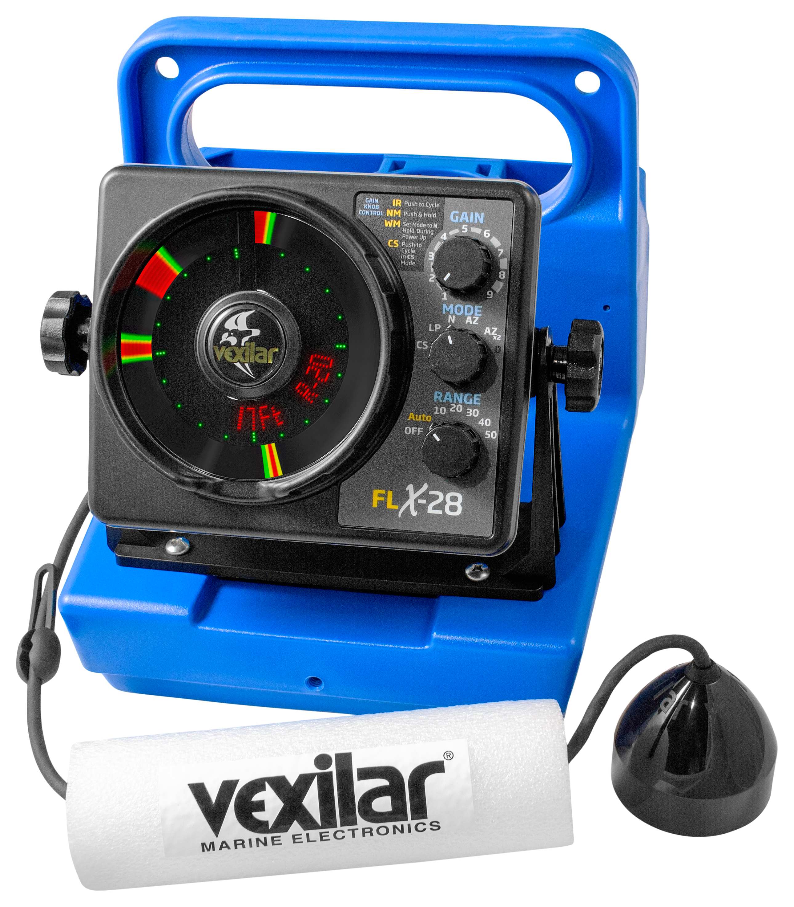 Vexilar FLX28 Sonar Flasher Fish Finder Genz Pack with PV Ice Ducer