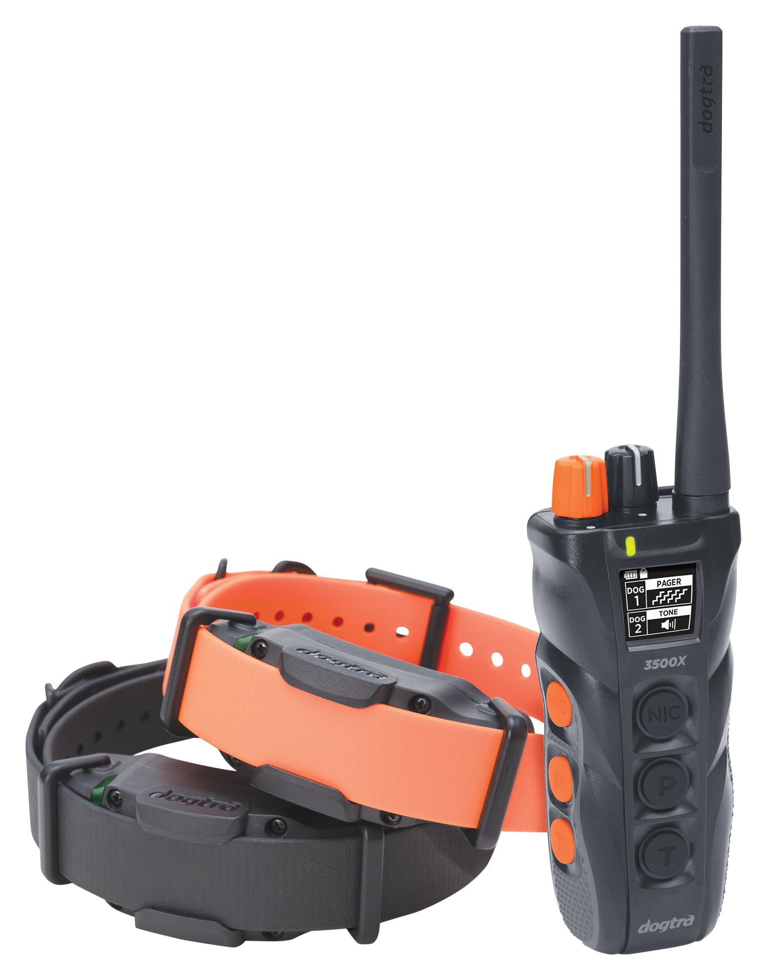 Image of Dogtra 3502X E-Collar Dog-Training System - Black/Orange - 2 dog