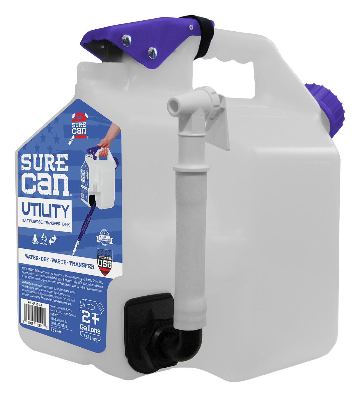 Image of SureCan Utility Portable Water Station with Spigot - 2+ Gal.