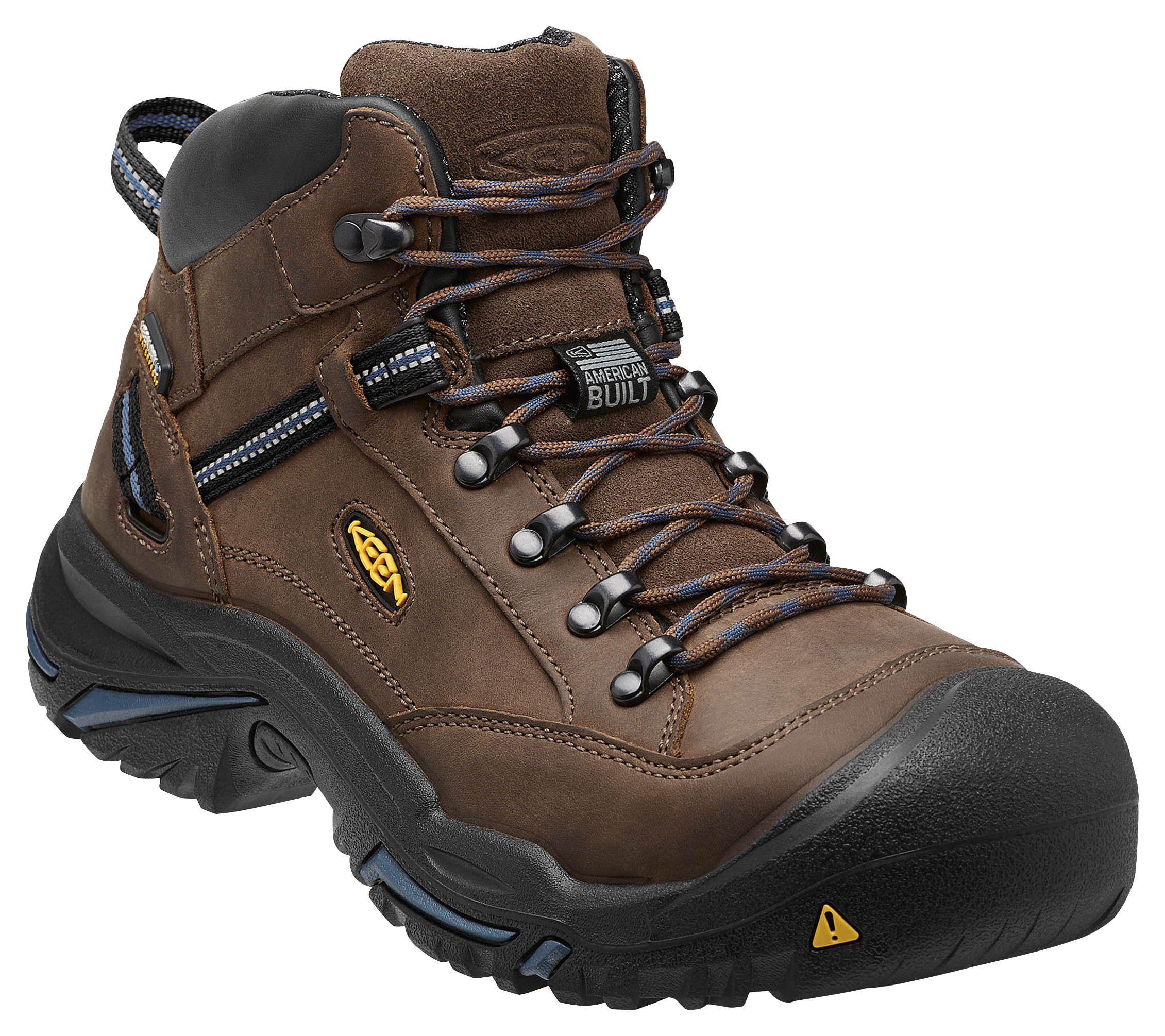 Image of KEEN Utility Braddock AL Mid Waterproof Steel Toe Work Boots for Men - Bison - 8M