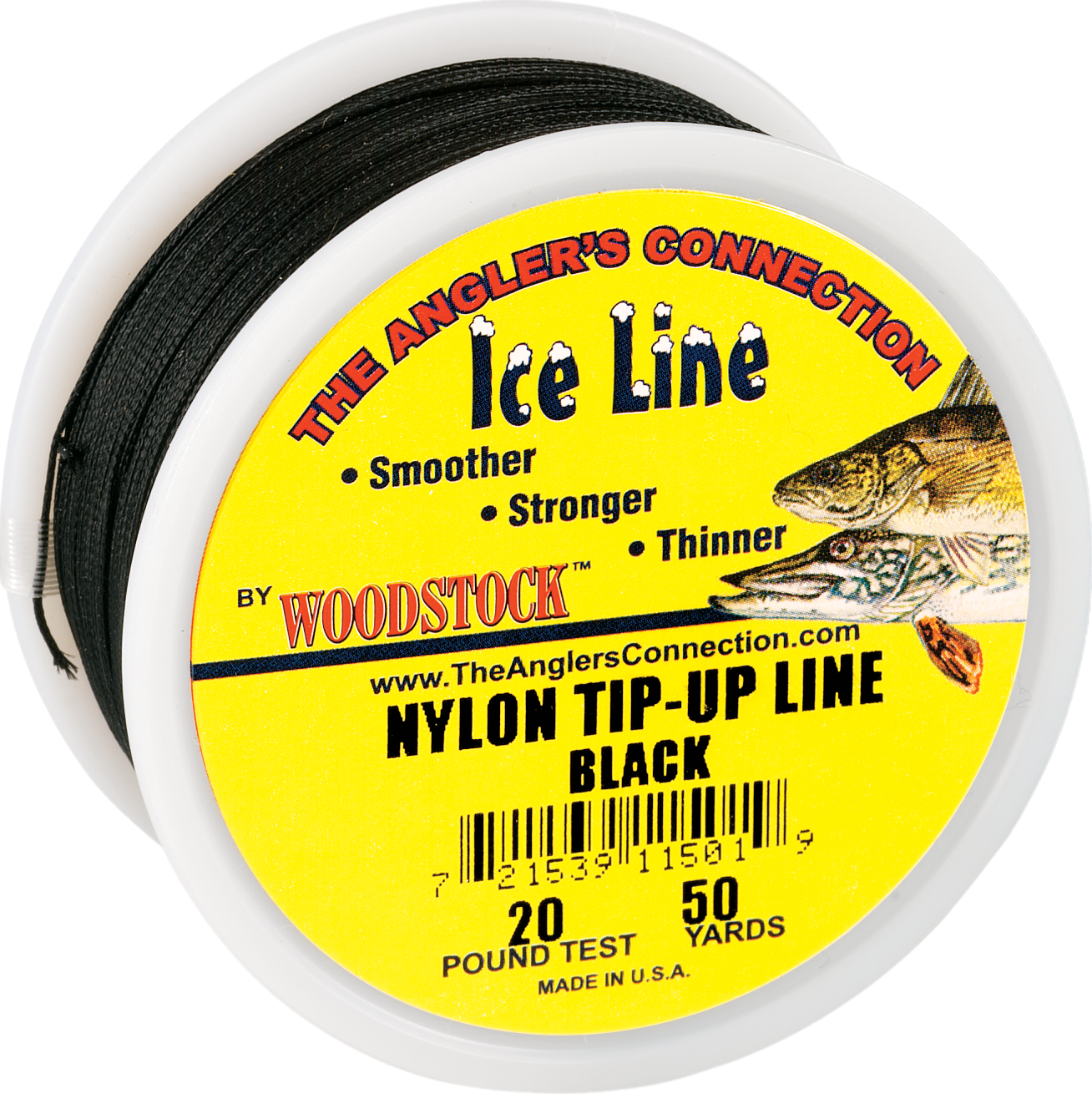 Image of Woodstock Tip-Up Line - 20 lb., 50 Yards - Black