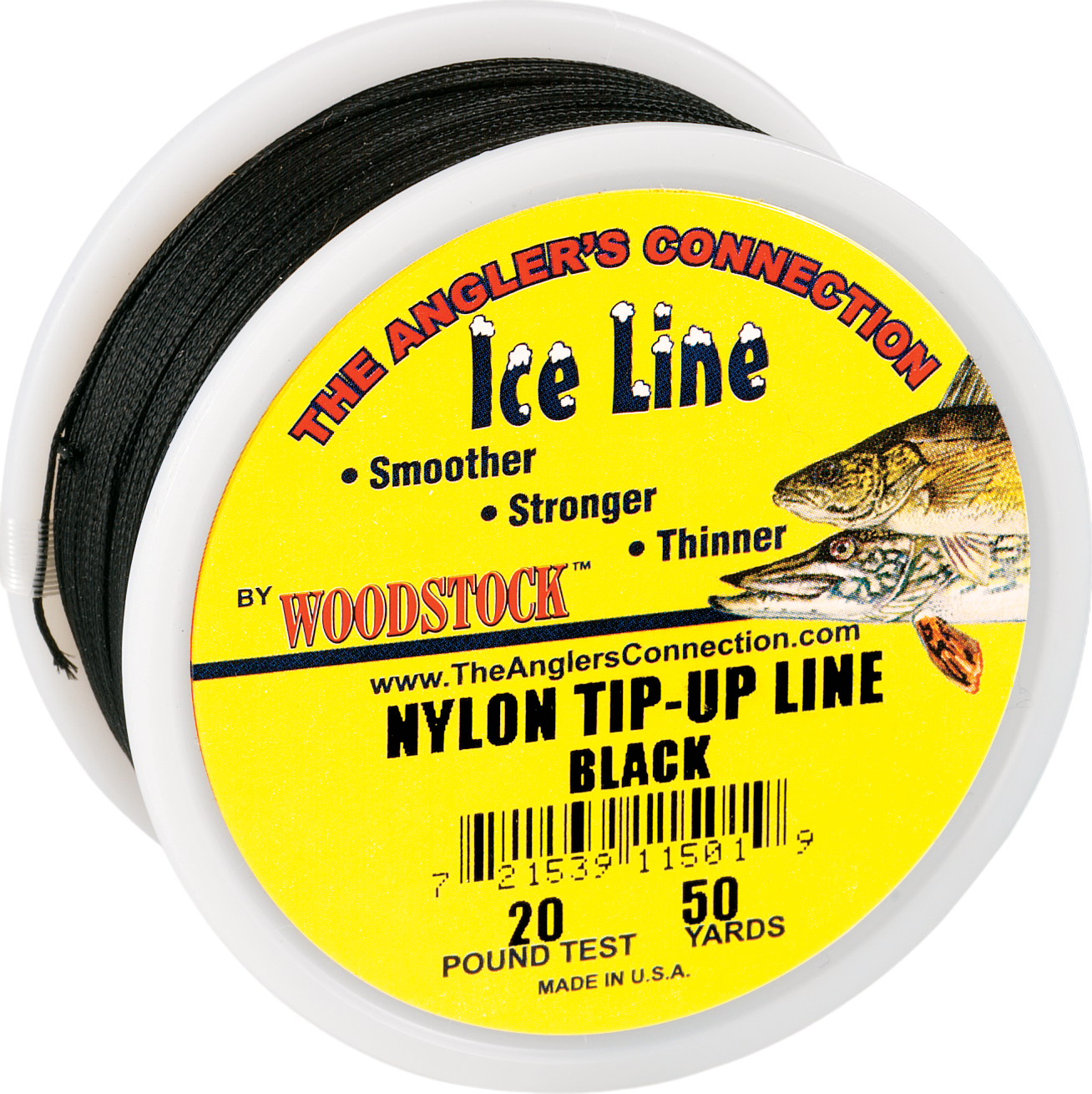 Image of Woodstock Tip-Up Line - 30 lb., 50 Yards - Black
