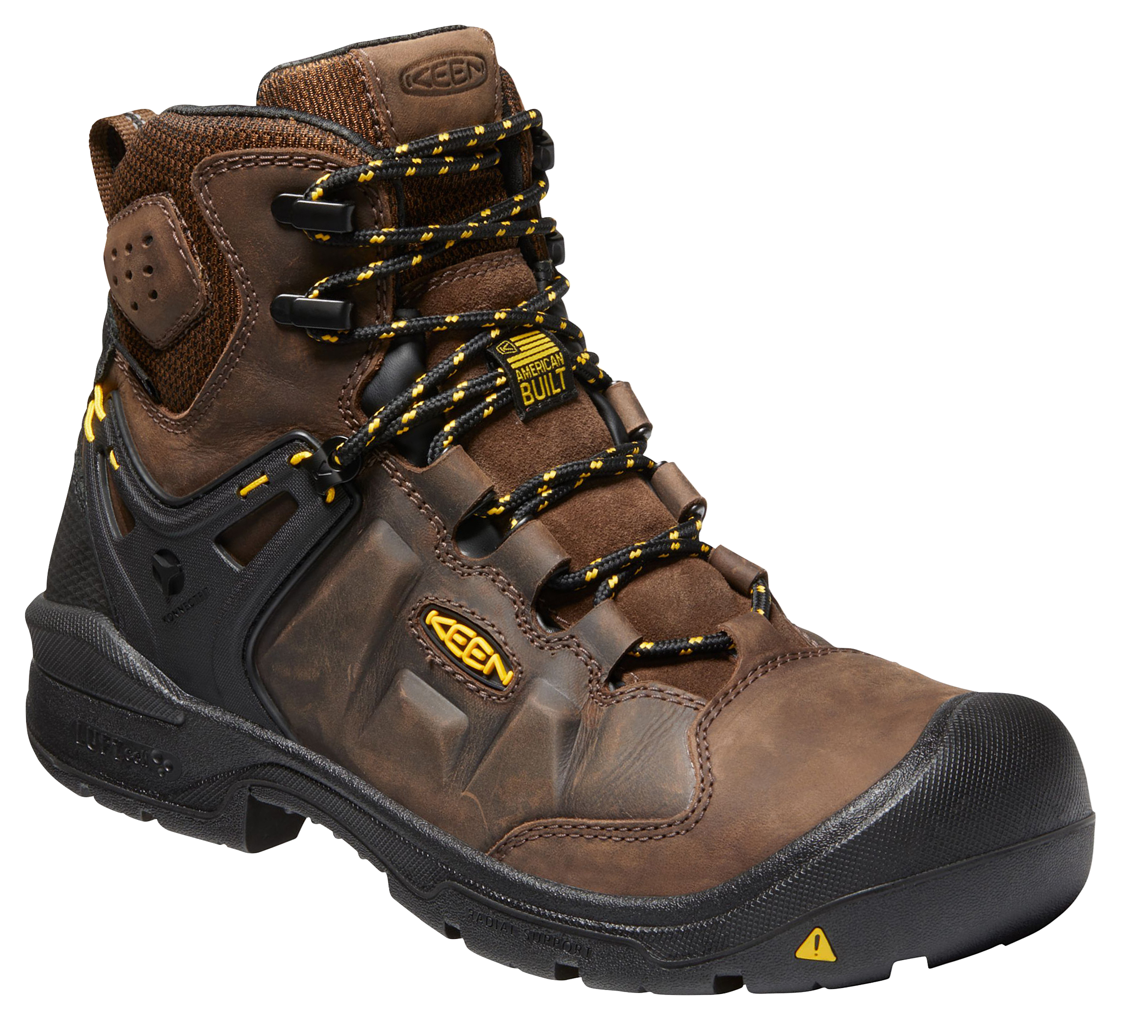 Image of KEEN Utility Dover Waterproof Carbon Toe Work Boots - Dark Earth - 11W