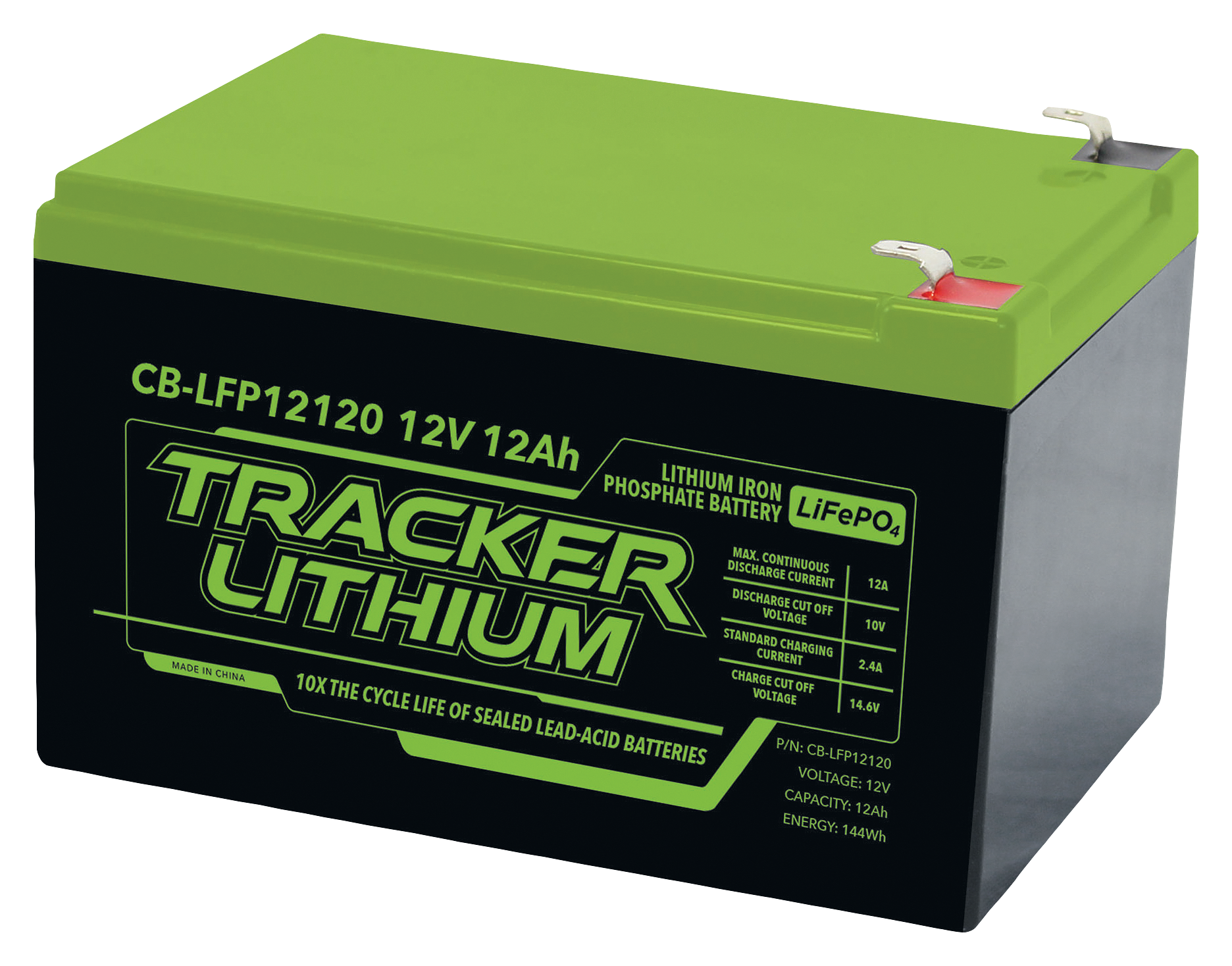 TRACKER 12V Lithium Iron Phosphate Accessory Battery