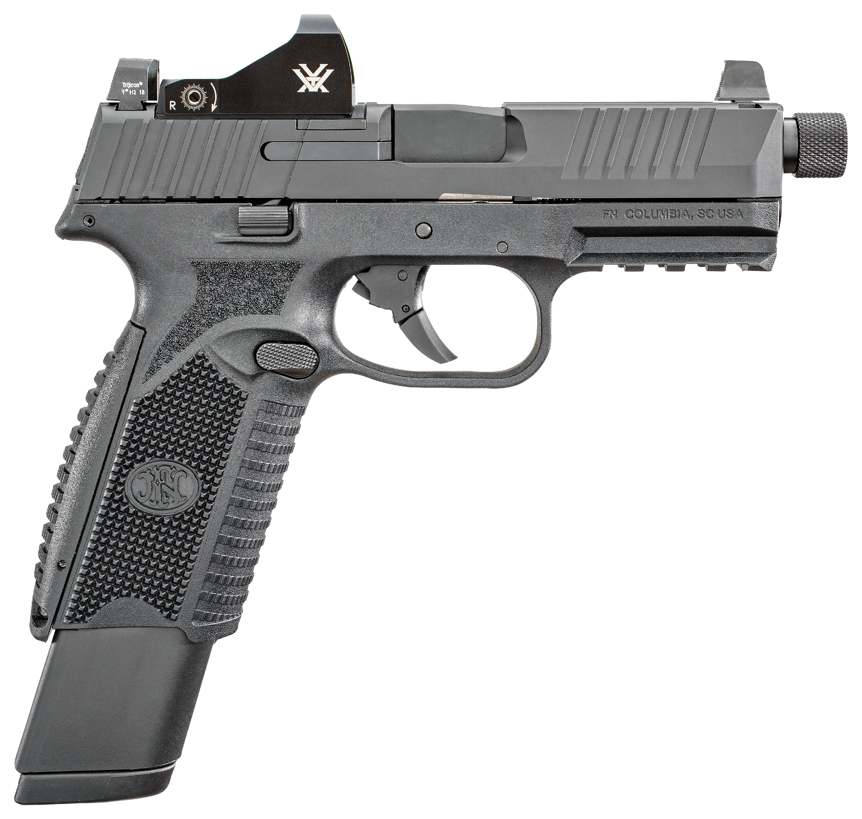 FN 509 Tactical SemiAuto Pistol with Vortex Viper Micro Red Dot Sight Package  24 Round Capacity