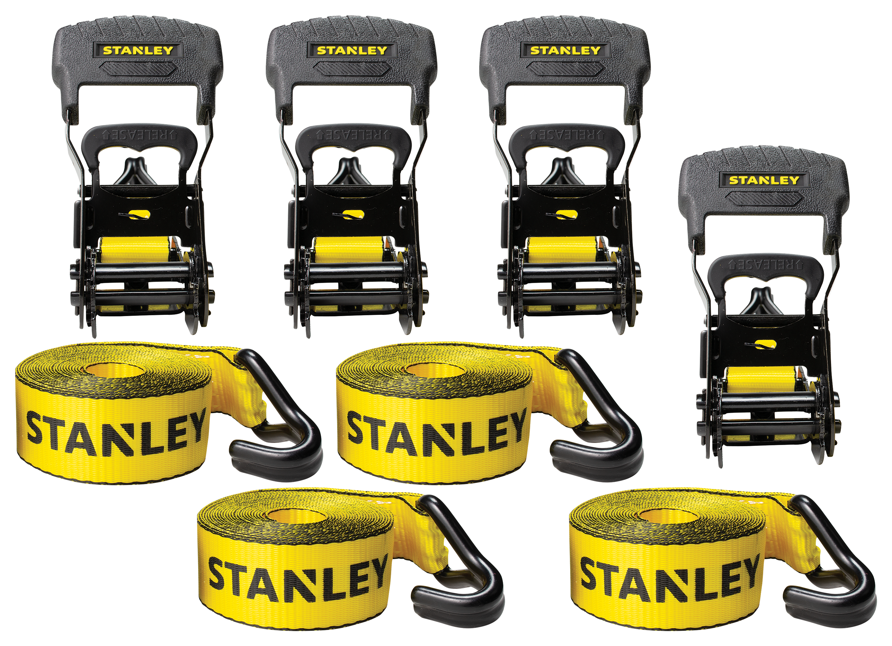 Stanley Heavy Duty Ratchet Strap Kit - 4 Pack - 100792896-2903430 - Backpacks Nothings more trusted than Stanley® tools! The St sku 100792896-2903430