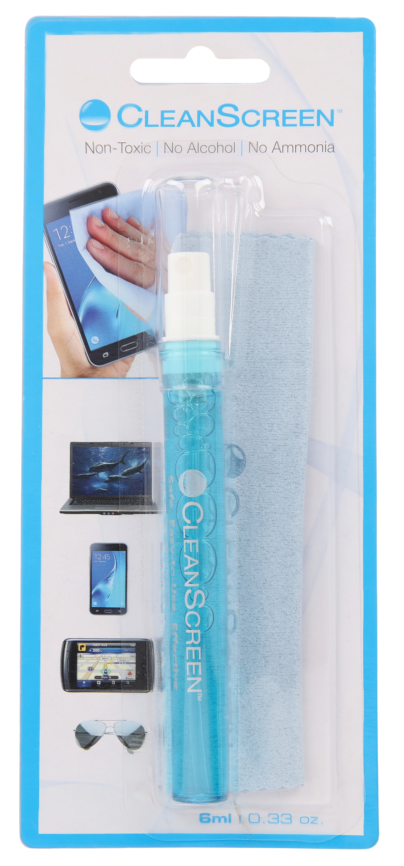 CleanScreen Spray Pen - 6ml pen and cloth