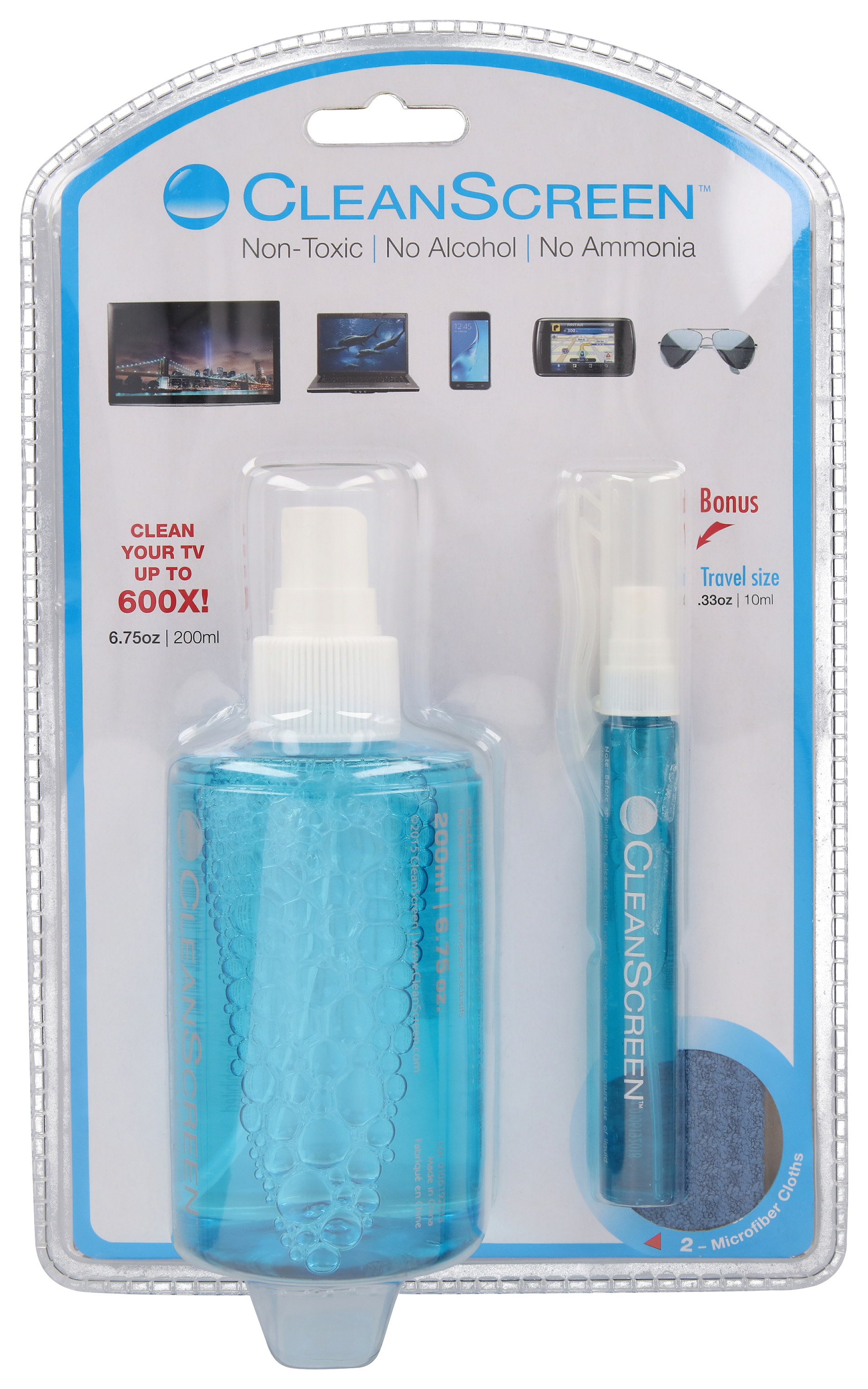 CleanScreen Spray Pen - 6.75 oz. bottle/2 cloths + 10ml - 12081405324140-2913168 - Hunting Blinds and Screens The pen-size diameter of the CleanScreen® Spray P sku 12081405324140-2913168