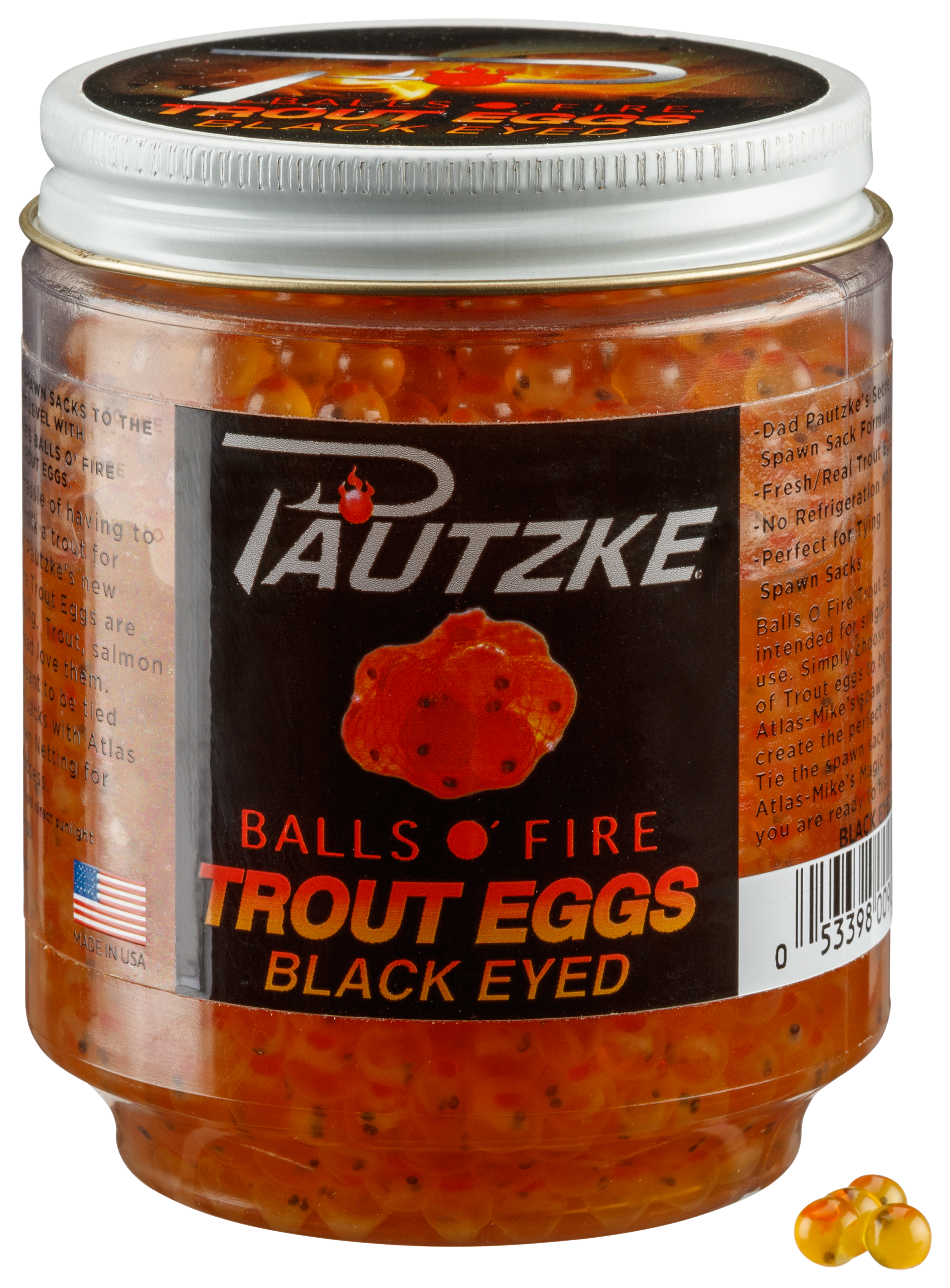 Pautzke Balls O' Fire Black Eyed Trout Eggs
