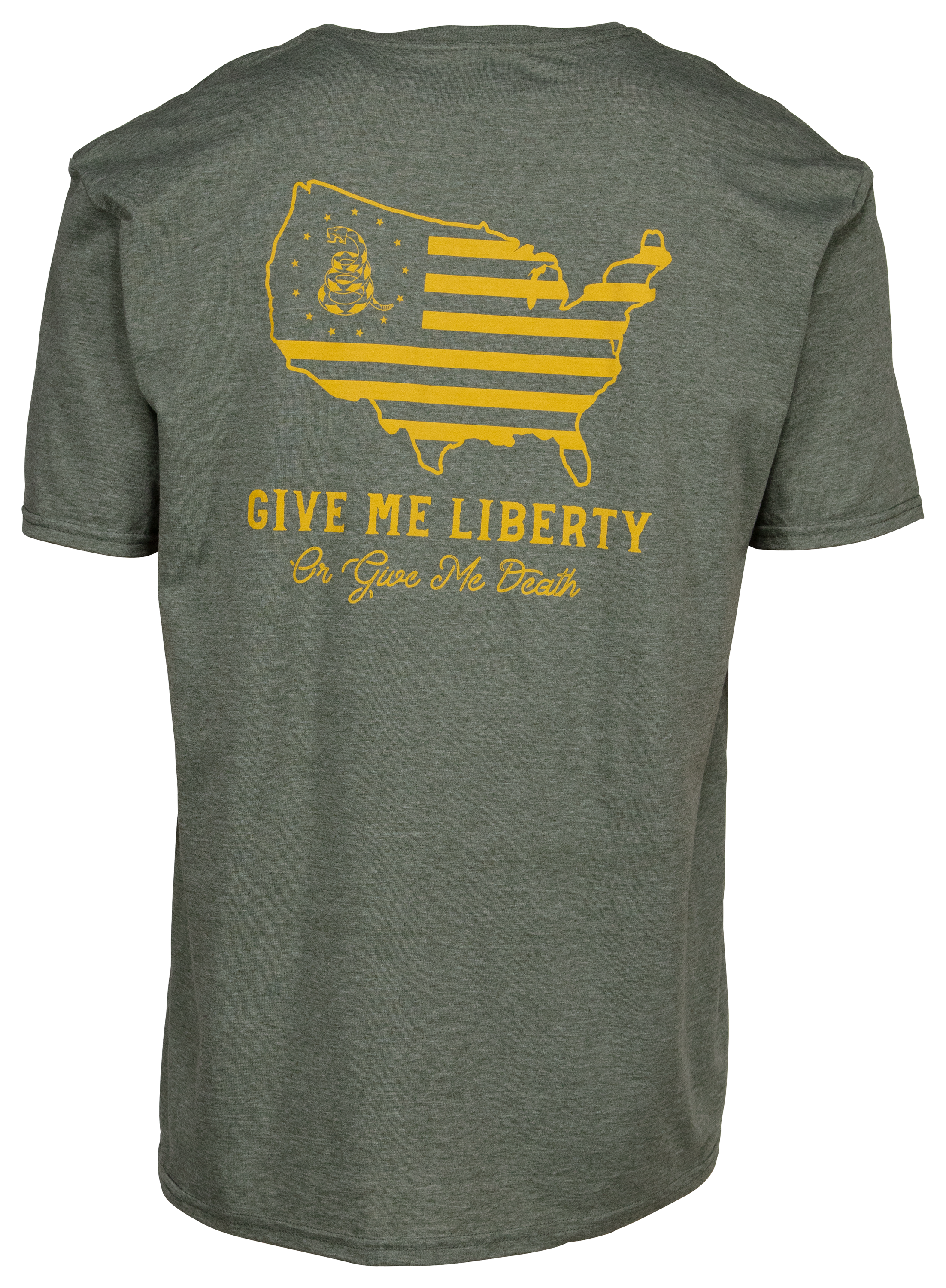 5.11 Tactical Give Me Liberty Short-Sleeve T-Shirt for Men - Military Green Heather - L