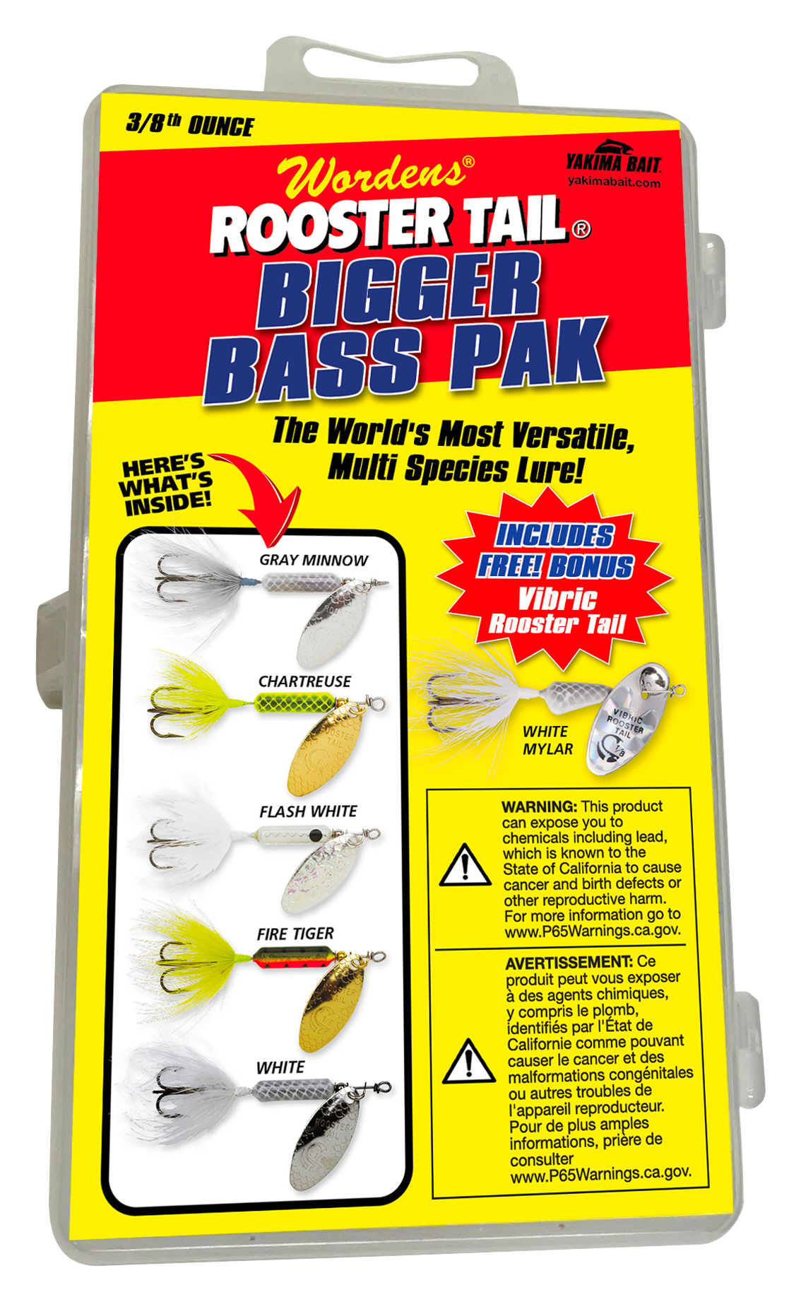Worden's Rooster Tail Bigger Bass Kit