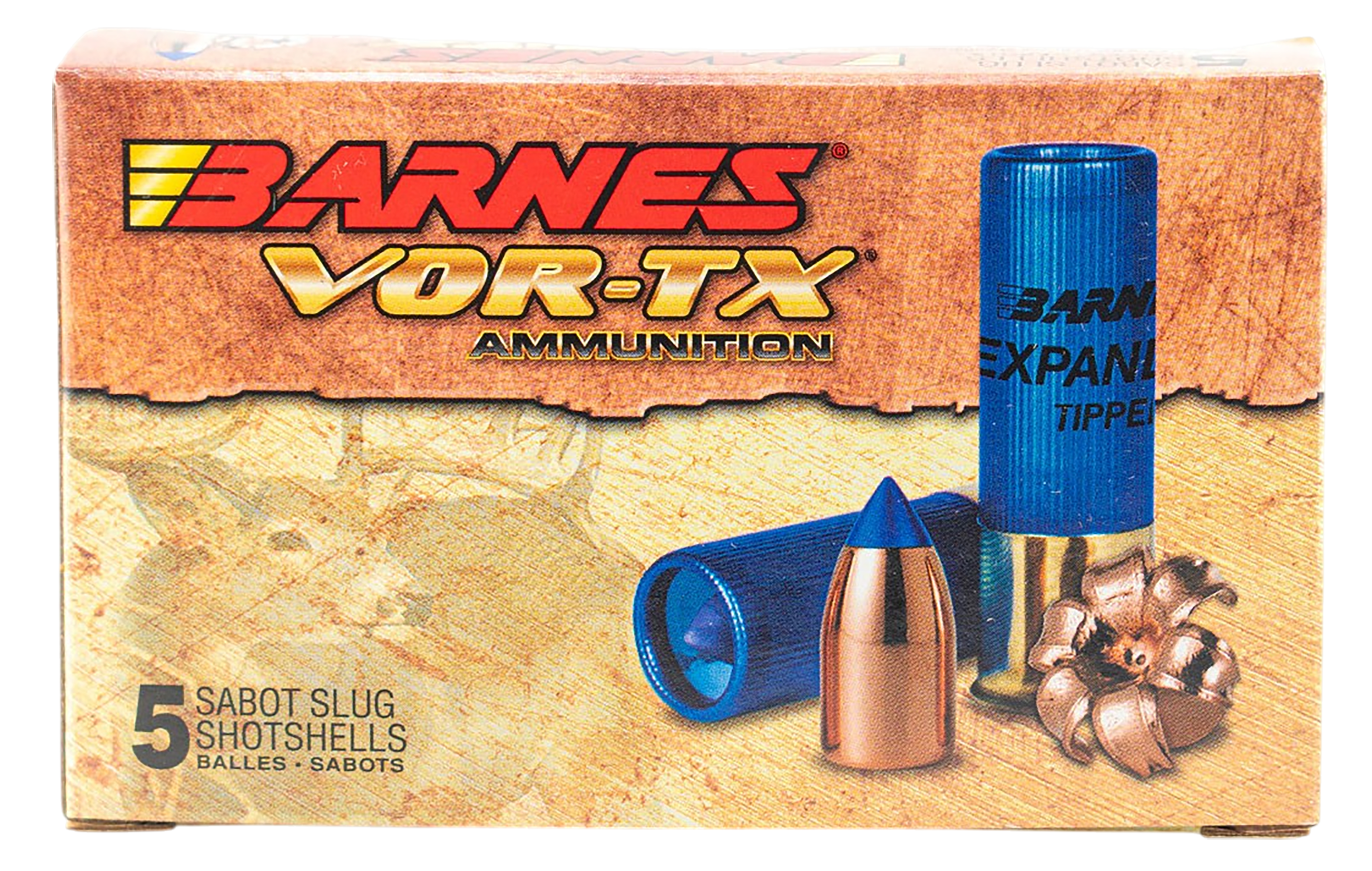Image of "Barnes VOR-TX Expander Slug Shotshells - Sabot Slug - 2.75"" - 12 Gauge - 5 Rounds"