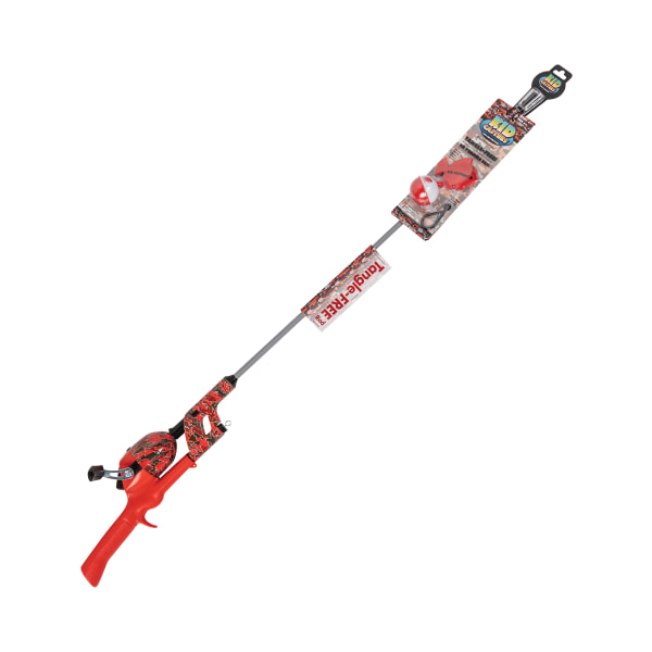 Kid Casters Tangle-Free Youth Spincast Combo - Red
