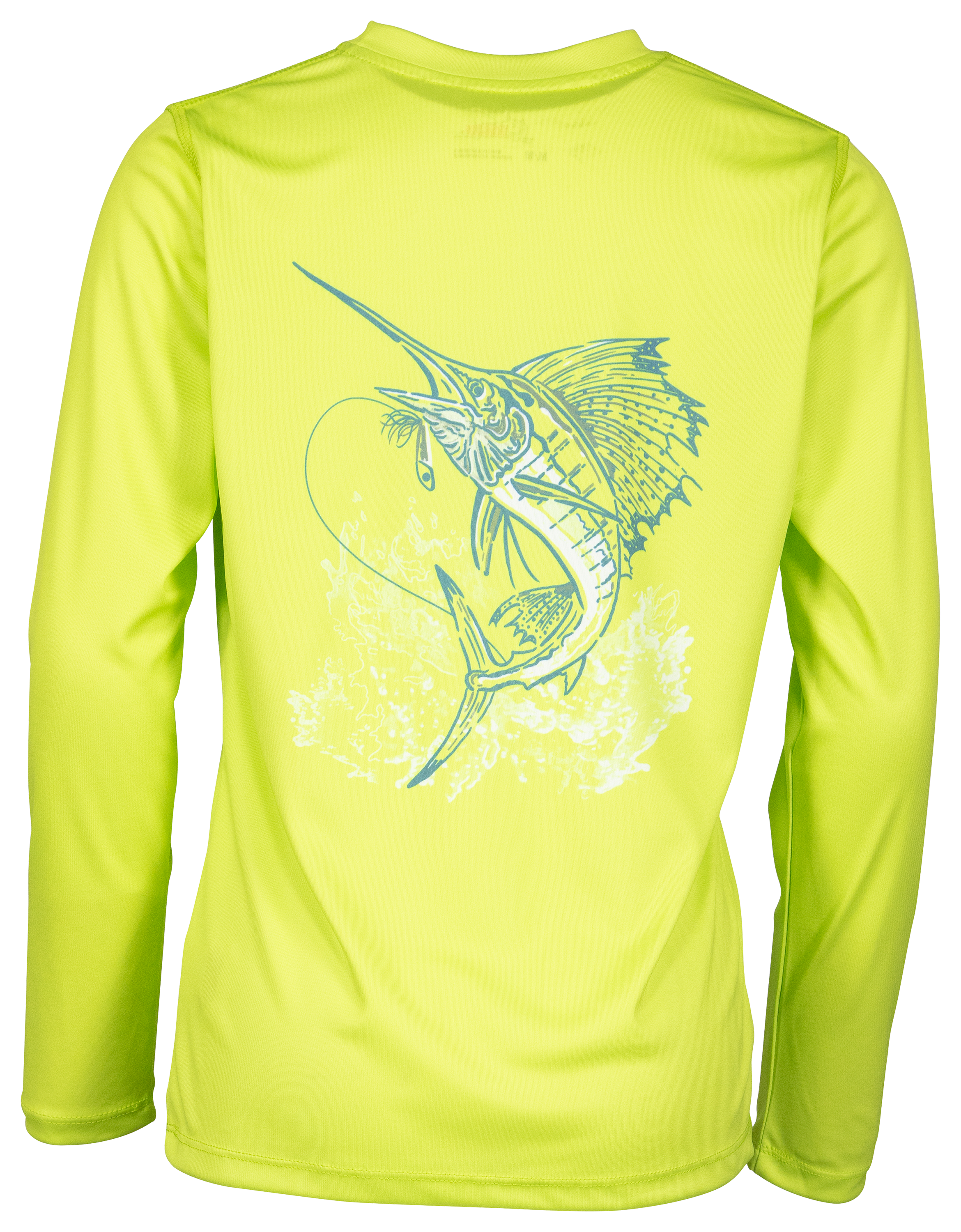 World Wide Sportsman Surfcaster Sleeve-Logo Knit Long-Sleeve Shirt for Kids