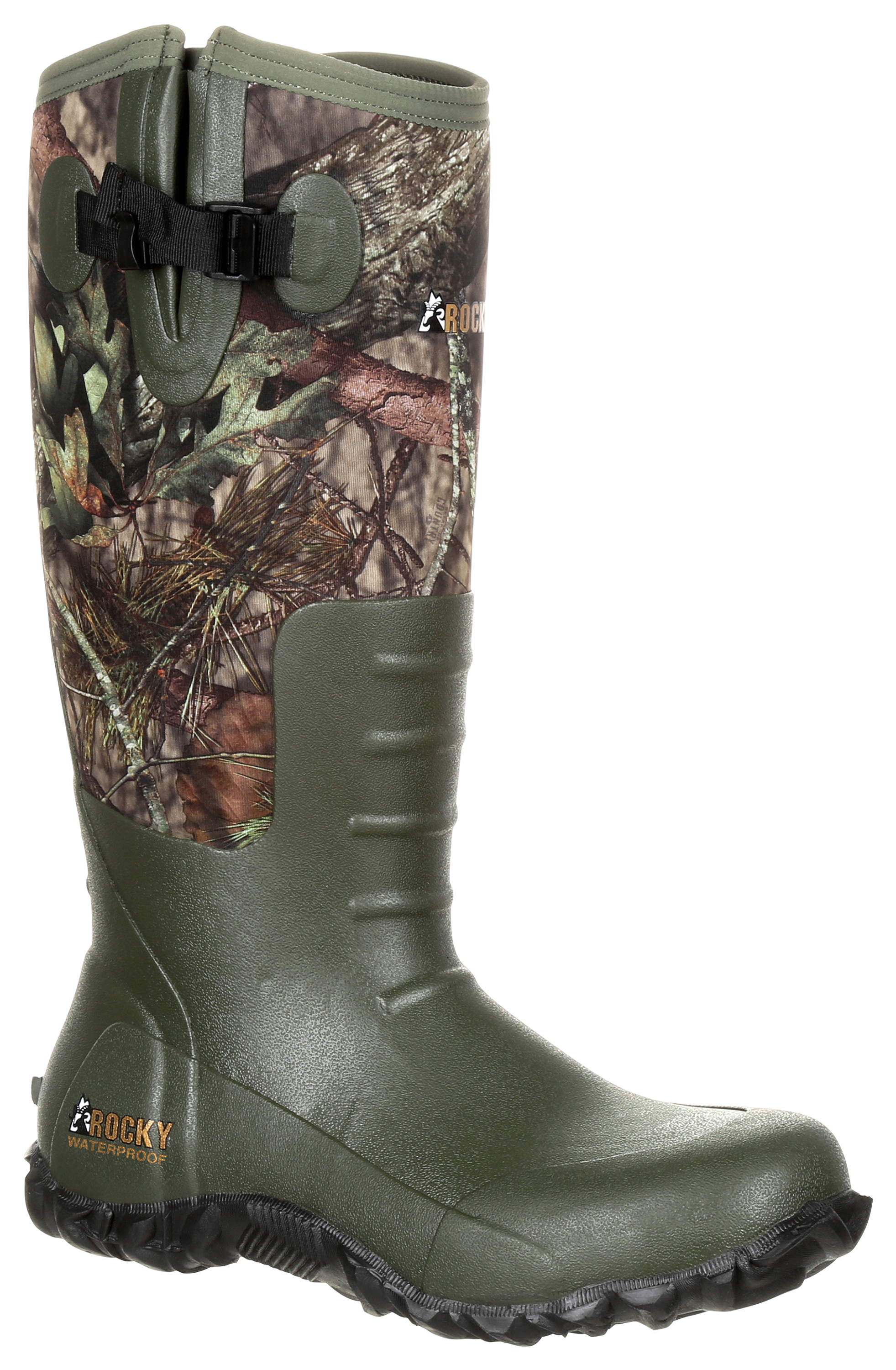 Rocky Core Rubber Boots for Men - Mossy Oak Break-Up Country - 12M